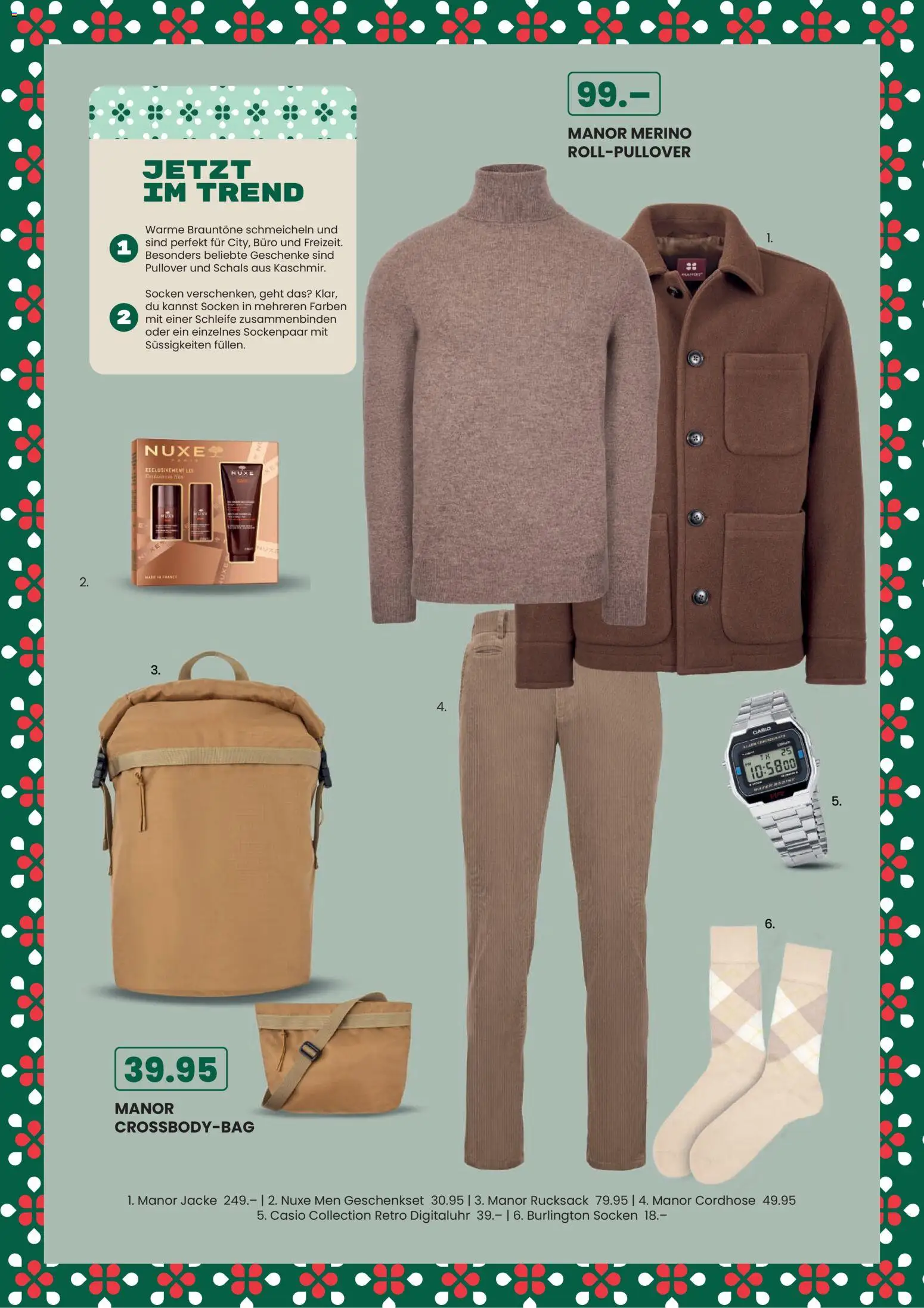 Manor Aktionen Frohes Fest für Grosse Kinder – gültig ab 06.11.2025 | Seite: 24 | Produkte: Pullover, Jacke, Socken, Rucksack