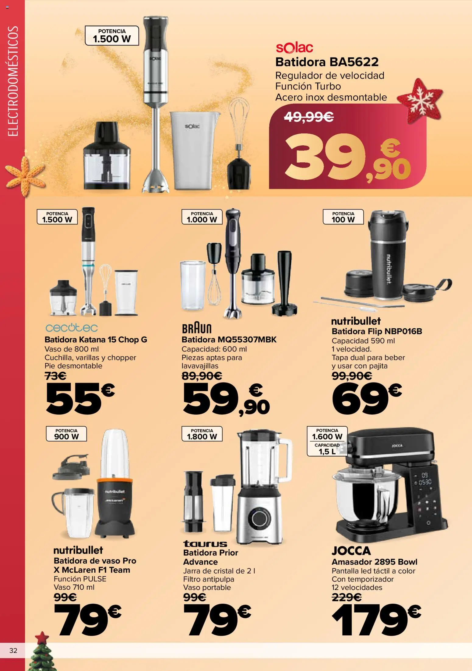 Carrefour folleto │ válido desde el 03.12.2025 | Página: 32 | Productos: Lavavajillas, Batidora