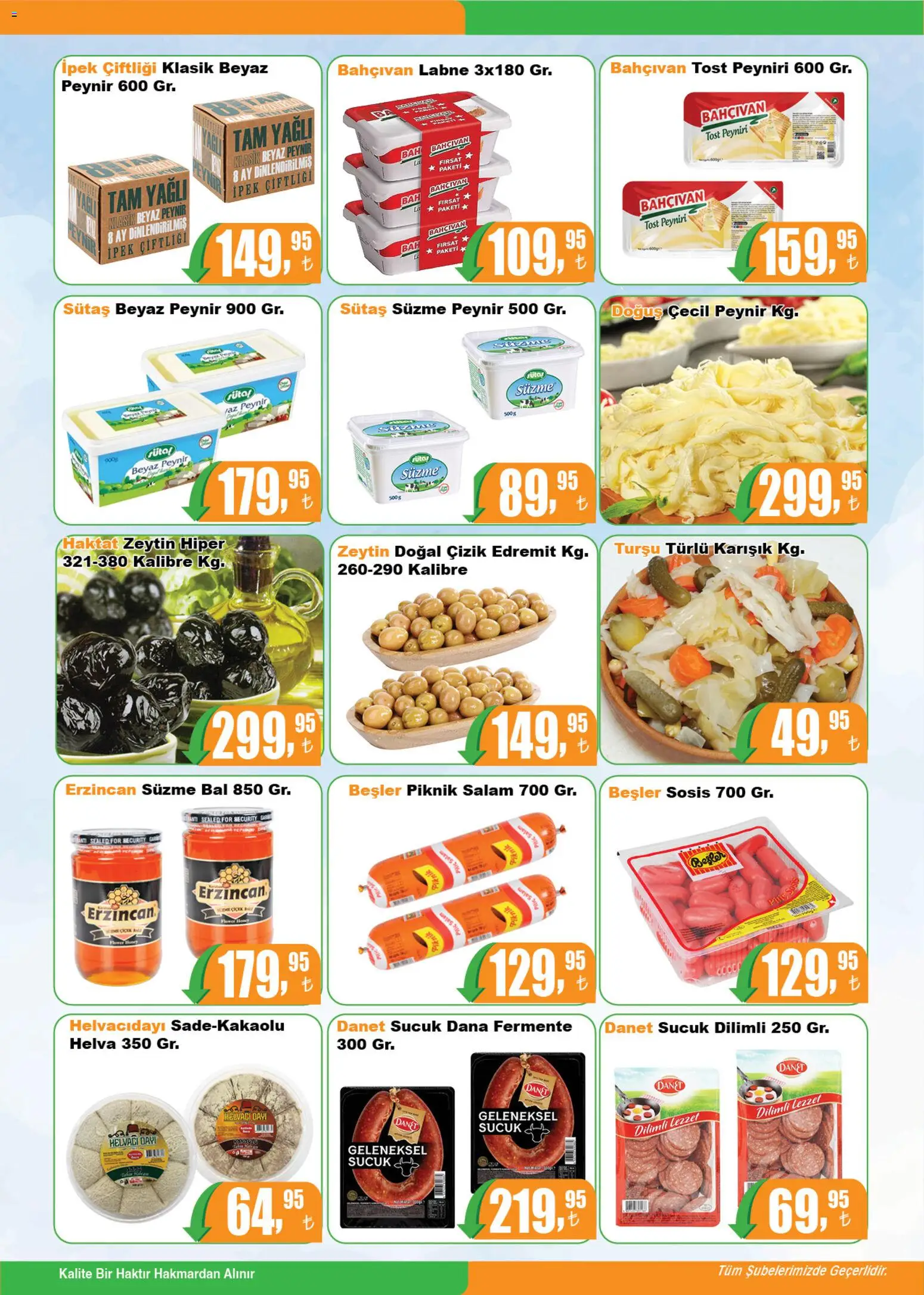 Hakmar Katalog - 03.12.2025 tarihinden itibaren geçerlidir | Sayfa: 2 | Ürünler: Alıç, Peynir, Sosis, Sucuk