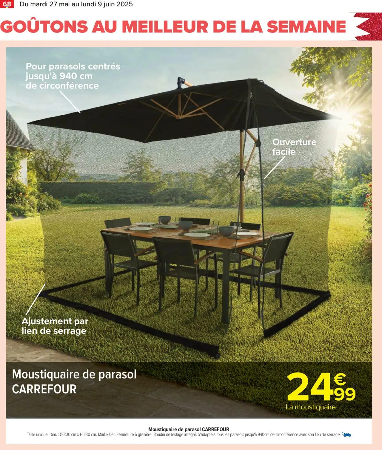  | Page: 70 | Produits: Moustiquaire, Parasol