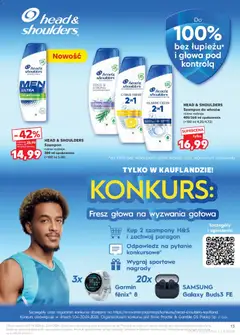 Náhled letáku Kaufland Polsko leták - Drogerię od 09.04.2026 | Strana: 13 | Produkty: Samsung, Head & Shoulders