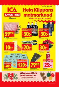 ICA Kvantum - Klippan - Förhandsvisning av reklamblad från butik ICA Kvantum aktuell från 24.11.2025