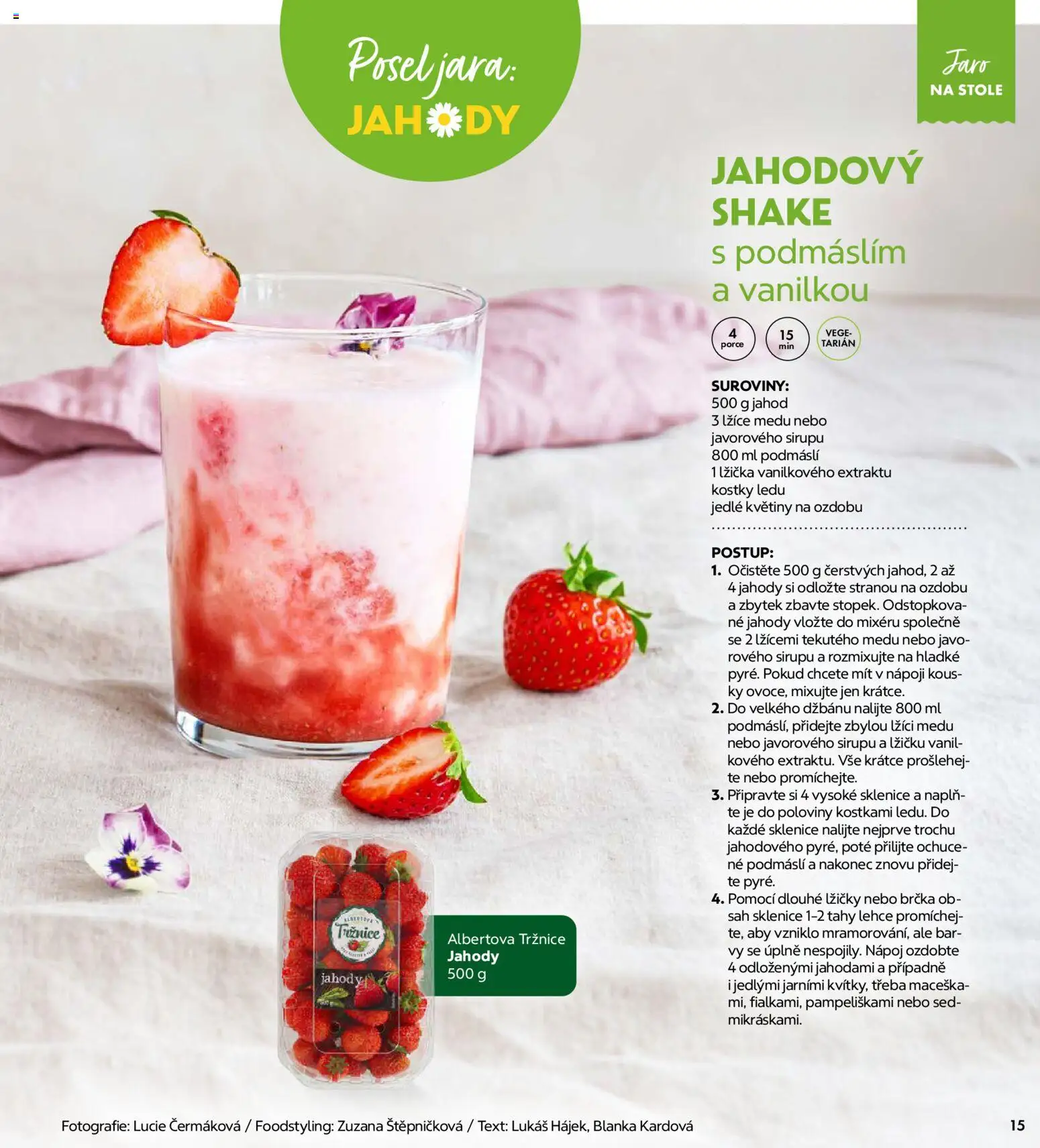 Albert magazín od 01.03.2026 | Strana: 15 | Produkty: Jahody, Kostky, Kostky ledu, Sklenice