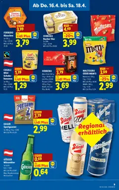 Lidl - Flugblatt ab 16.04.2026 gültig | Seite: 11 | Produkte: Bier, Bananen