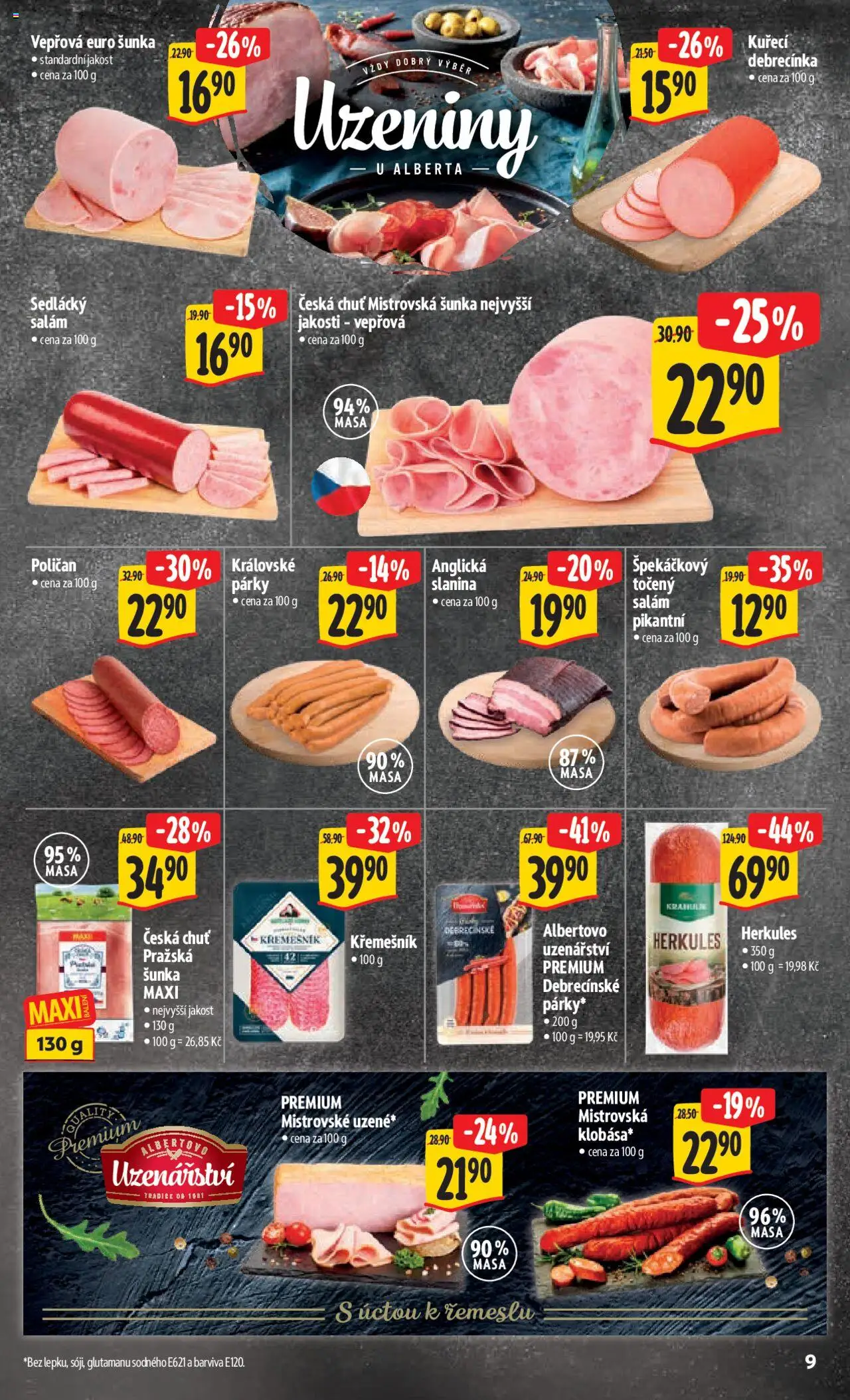 Albert leták - Hypermarket od 20.08.2025 | Strana: 17 | Produkty: Párky, Anglická slanina, Uzeniny, Slanina