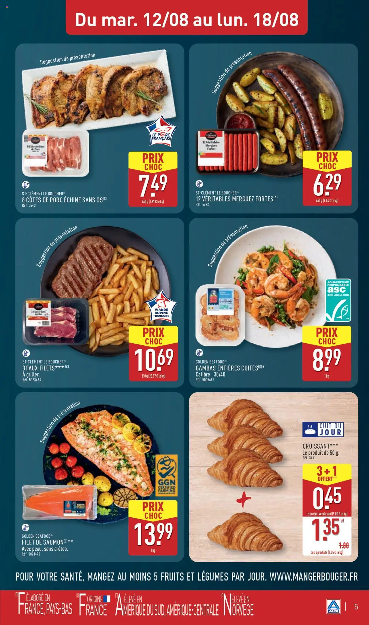 | Page: 7 | Produits: Merguez, Viande, Porc, Viande bovine