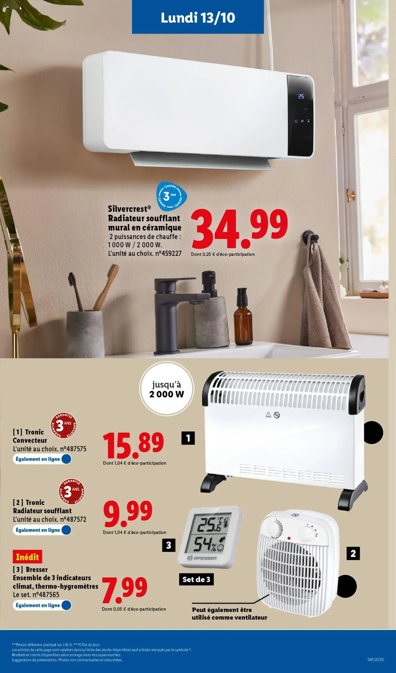 {H1} | Page: 9 | Produits: Ventilateur, Radiateur