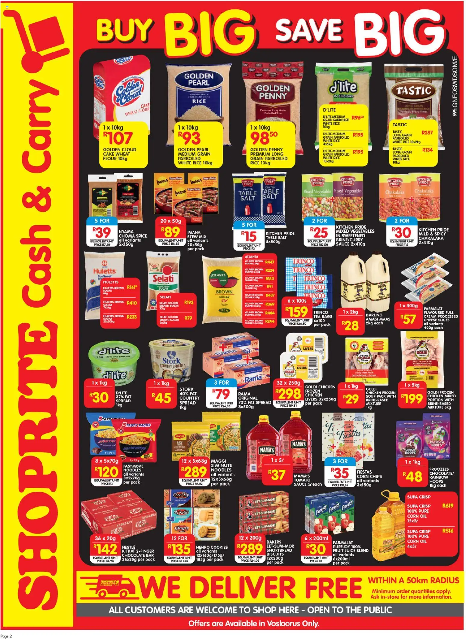 New Shoprite catalogue – valid from 19.01.2026 | Page: 2 | Products: Tea, Chips, Soup, Fruit