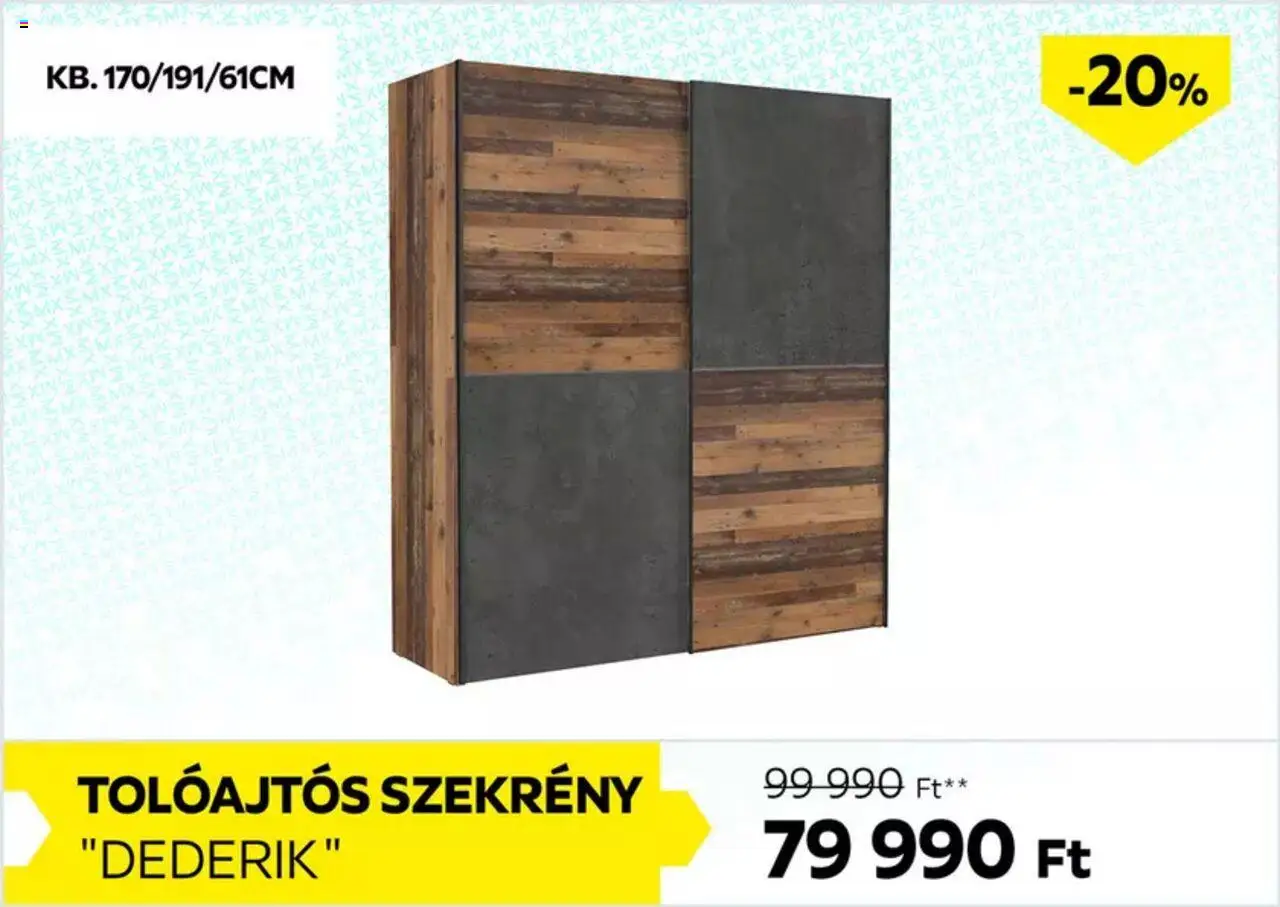 Möbelix akciós ujság - amely érvényes a következő dátumtól: 16.10.2025 | Oldal: 4 | Termékek: Szekrény