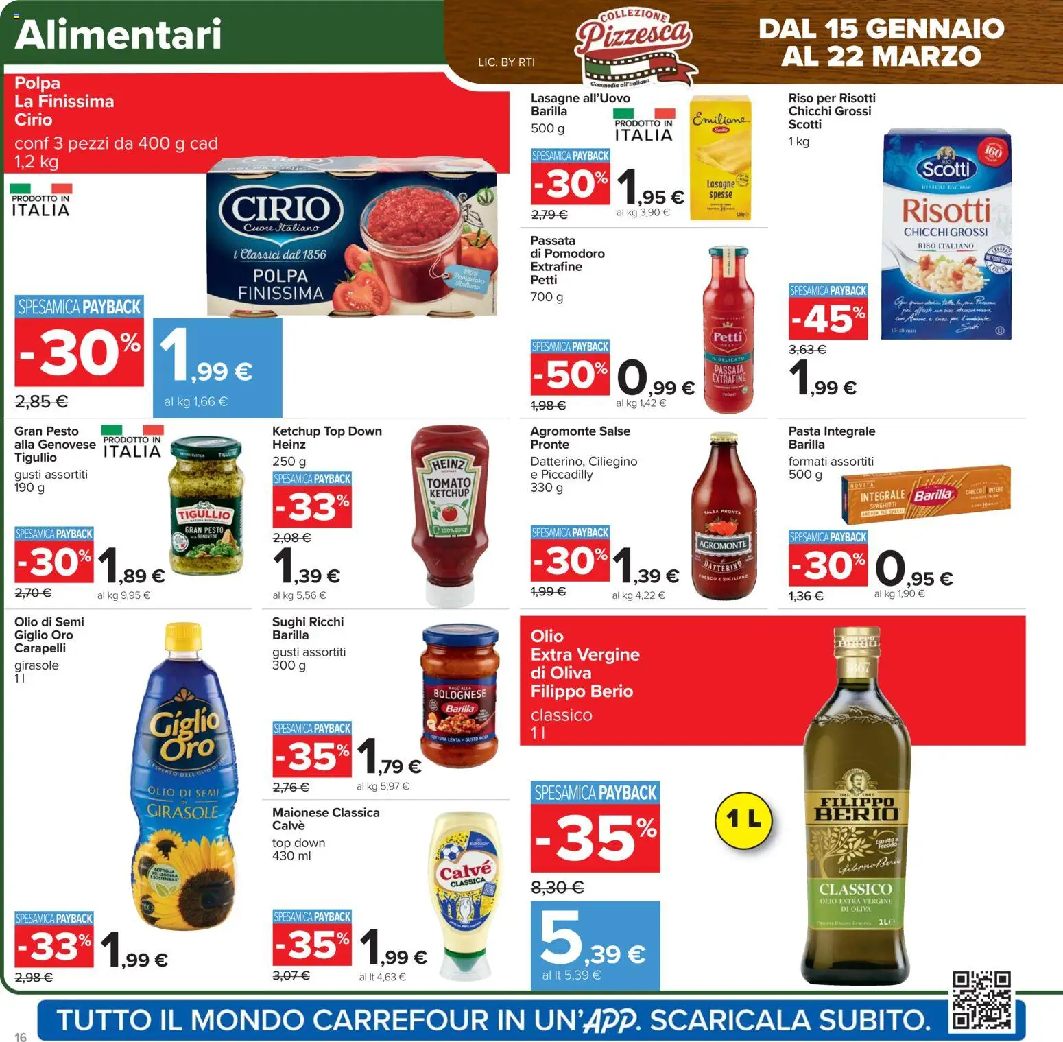 Volantino Carrefour del 27.01.2026 | Pagina: 16 | Prodotti: Maionese, Salsa, Top, Olio extra vergine