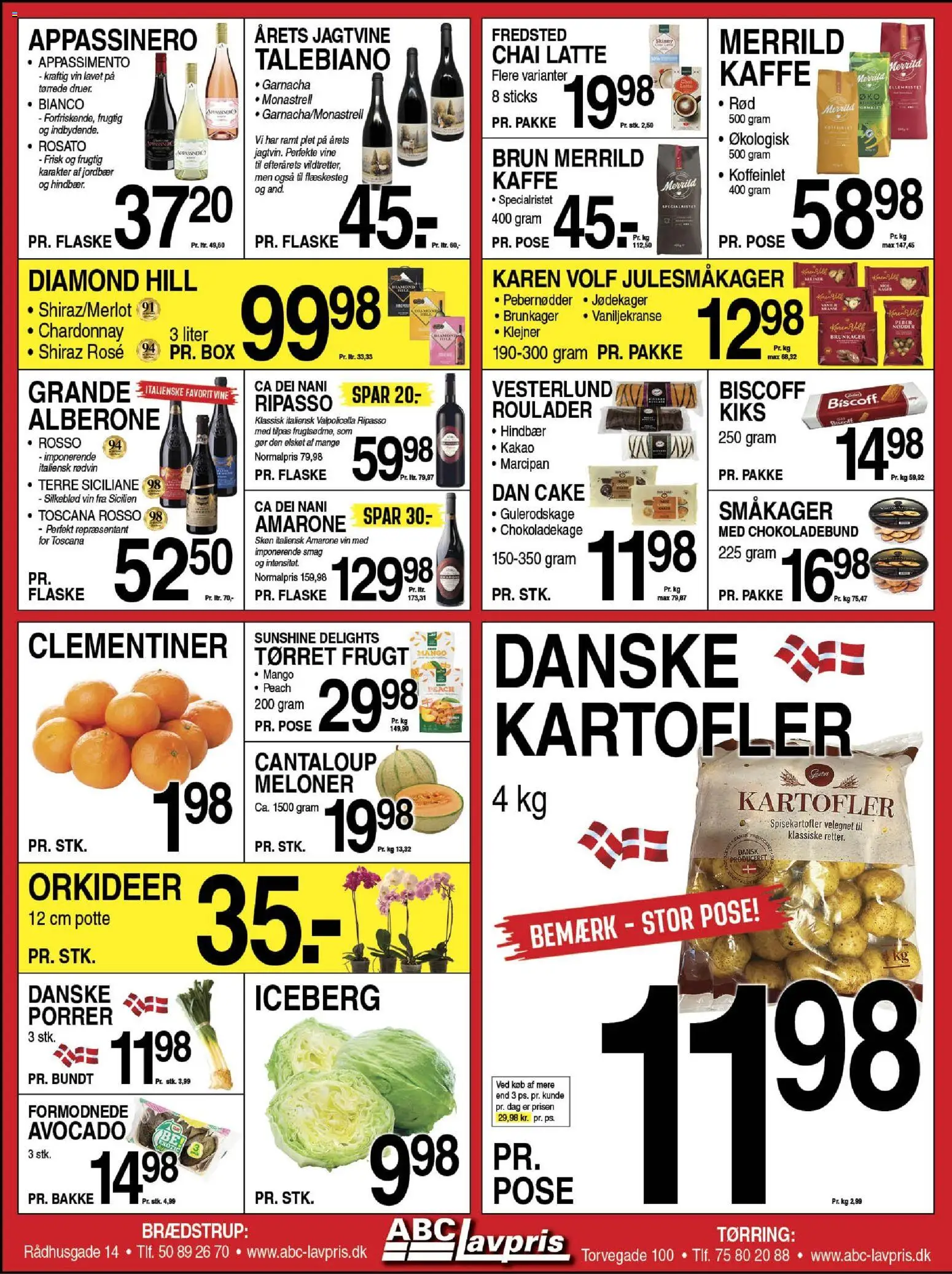 Abc Lavpris tilbudsavis – gyldig fra 05.11.2025 | Side: 3 | Produkter: Småkager, Flæskesteg, Tørret frugt, Pebernødder