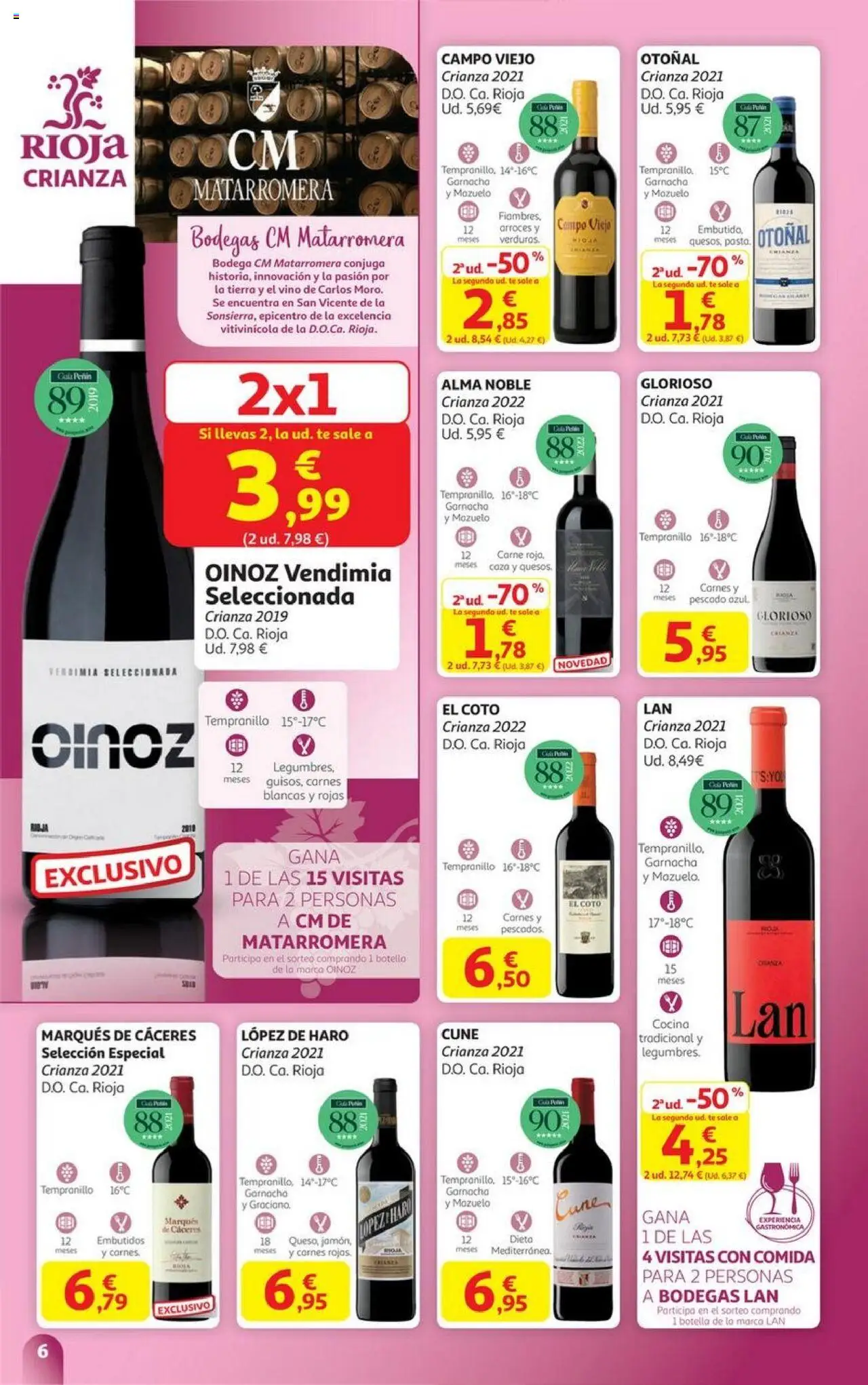 Alcampo - HP Andalucía │ válido desde el 06.10.2025 | Página: 6 | Productos: Vino, Pescado, Té, Cocina