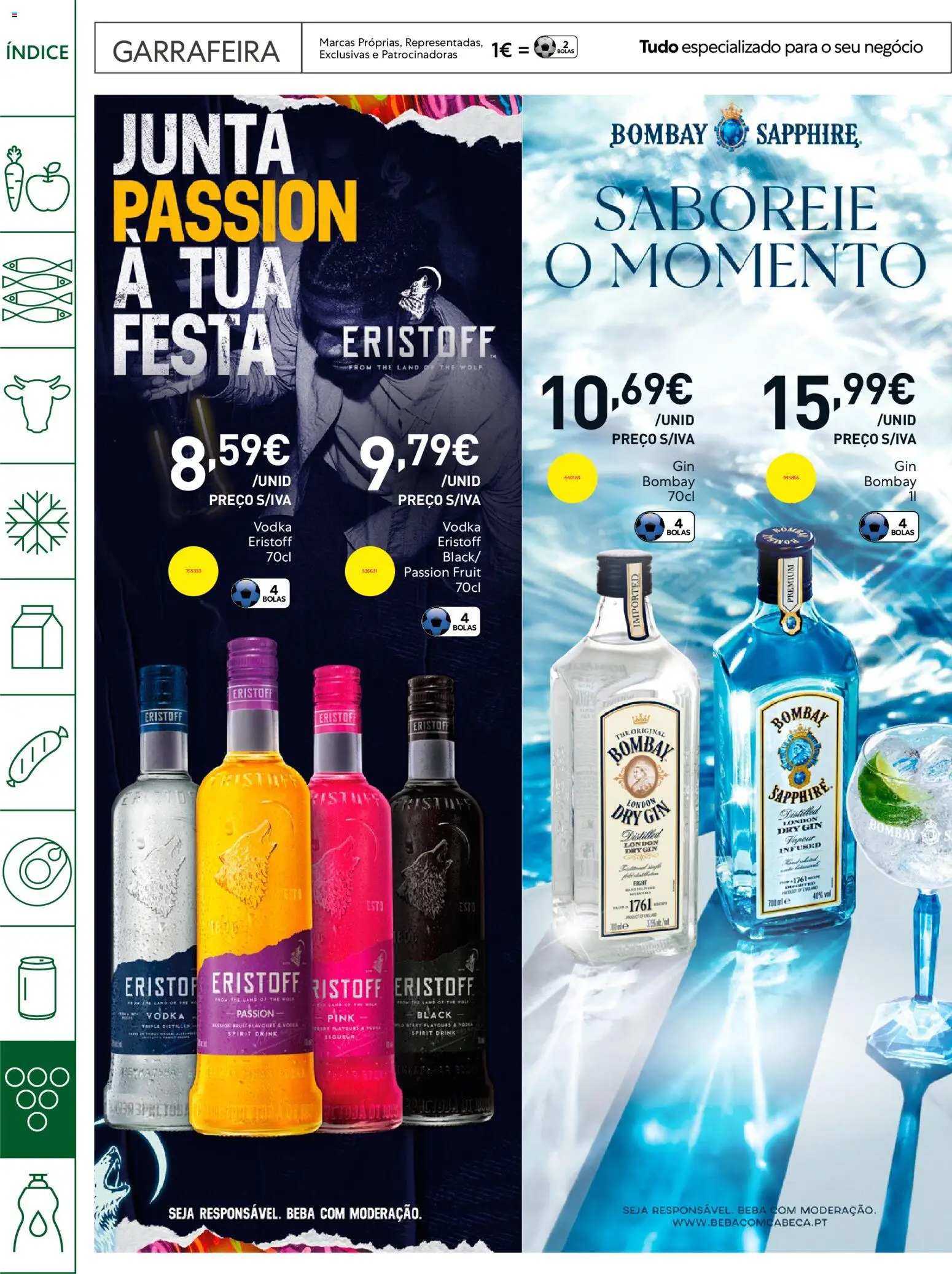 Recheio - Horeca Bons Negócios Madeira │ válido de 21.04.2026 | Página: 34 | Produtos: Gin, Vodka