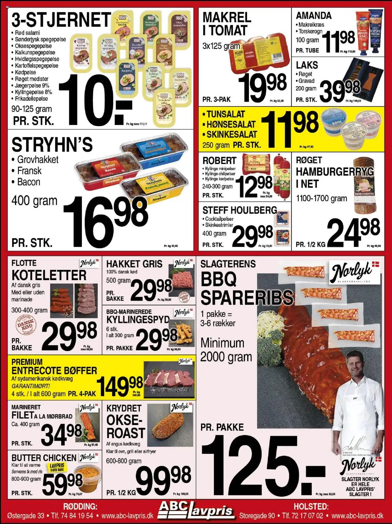 Abc Lavpris Tilbudsavis gyldig fra 06.08.2025 | Side: 3 | Produkter: Salami, Ris, Bøffer, Koteletter