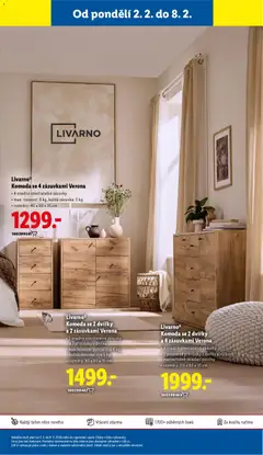 Náhled letáku Livarno® Komoda se 4 zásuvkami Verona, 4 snadno otevíratelné zásuvky, max. nosnost: 8 kg, každá zásuvka: 5 kg, rozměry: 40 x 80 x 35 cm od 02.02.2026 | Strana: 15
