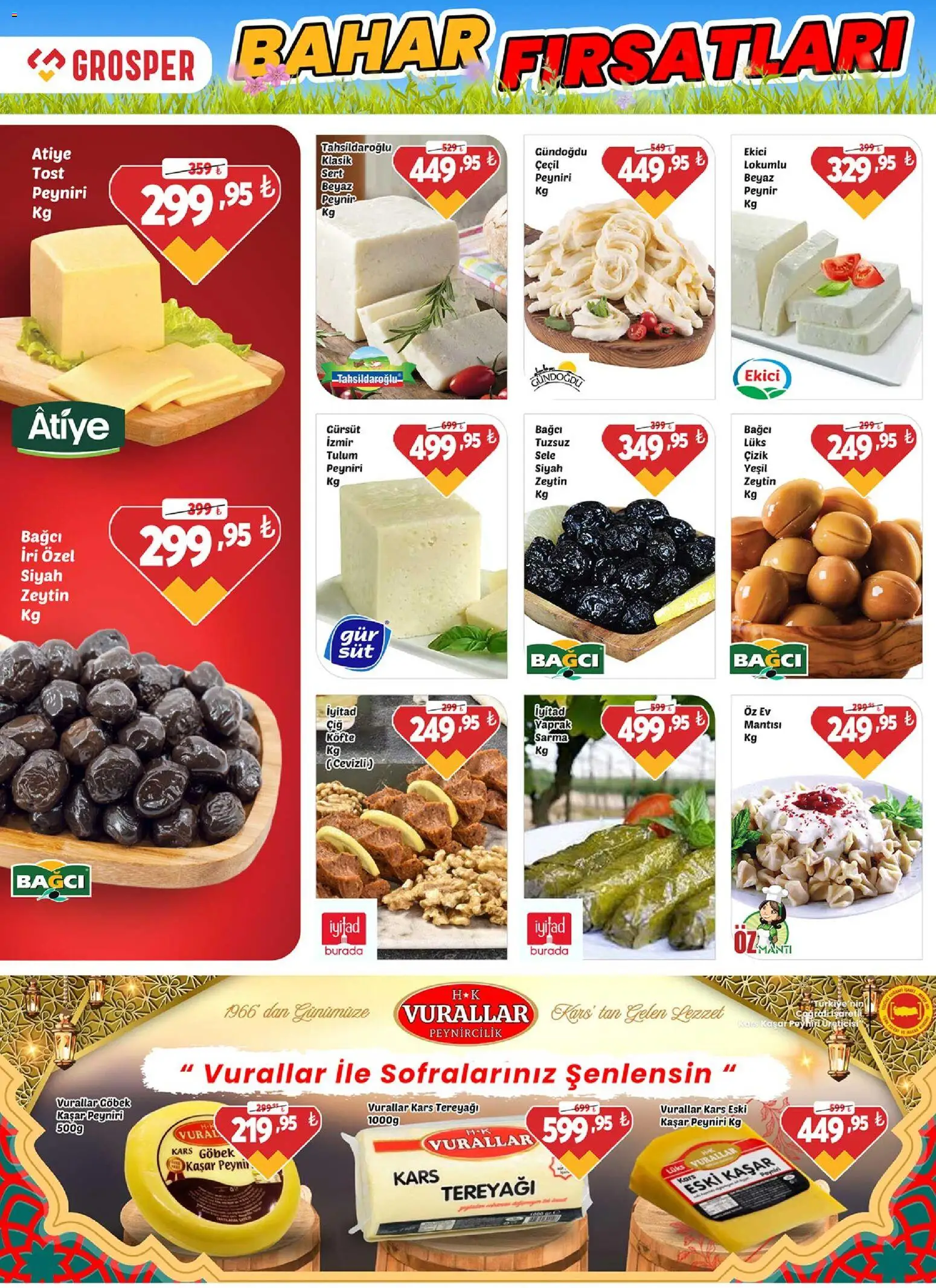 Grosper Katalog - 08.04.2026 tarihinden itibaren geçerlidir | Sayfa: 4 | Ürünler: Tereyağı, Peynir, Ekici, Zeytin