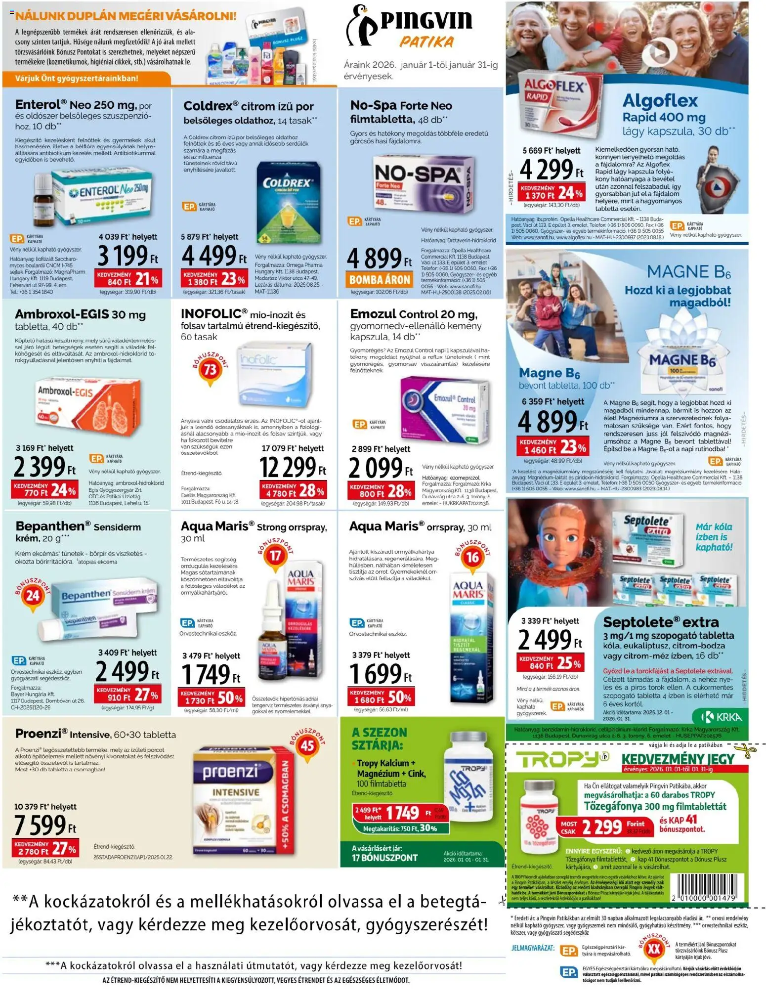 Pingvin Patika akciós ujság - amely érvényes a következő dátumtól: 01.01.2026 | Oldal: 3 | Termékek: Citrom