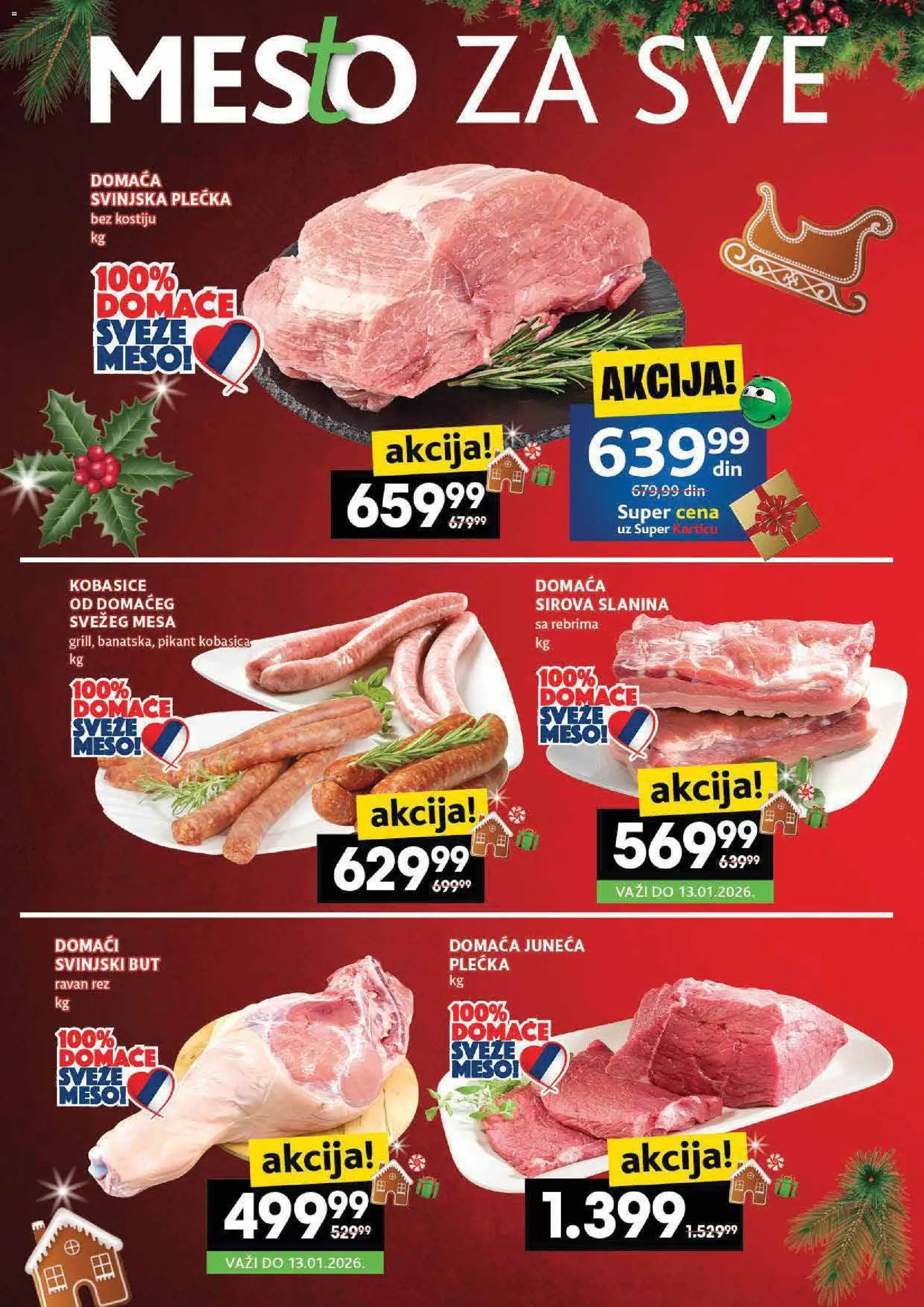 Roda katalog - važi od 08.01.2026 | Strana: 4 | Proizvode: Sirova slanina, Slanina, Svinjska plećka, Kobasica