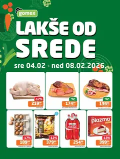 Gomex lakše od srede - pregled Gomex kataloga - važi od 04.02.2026