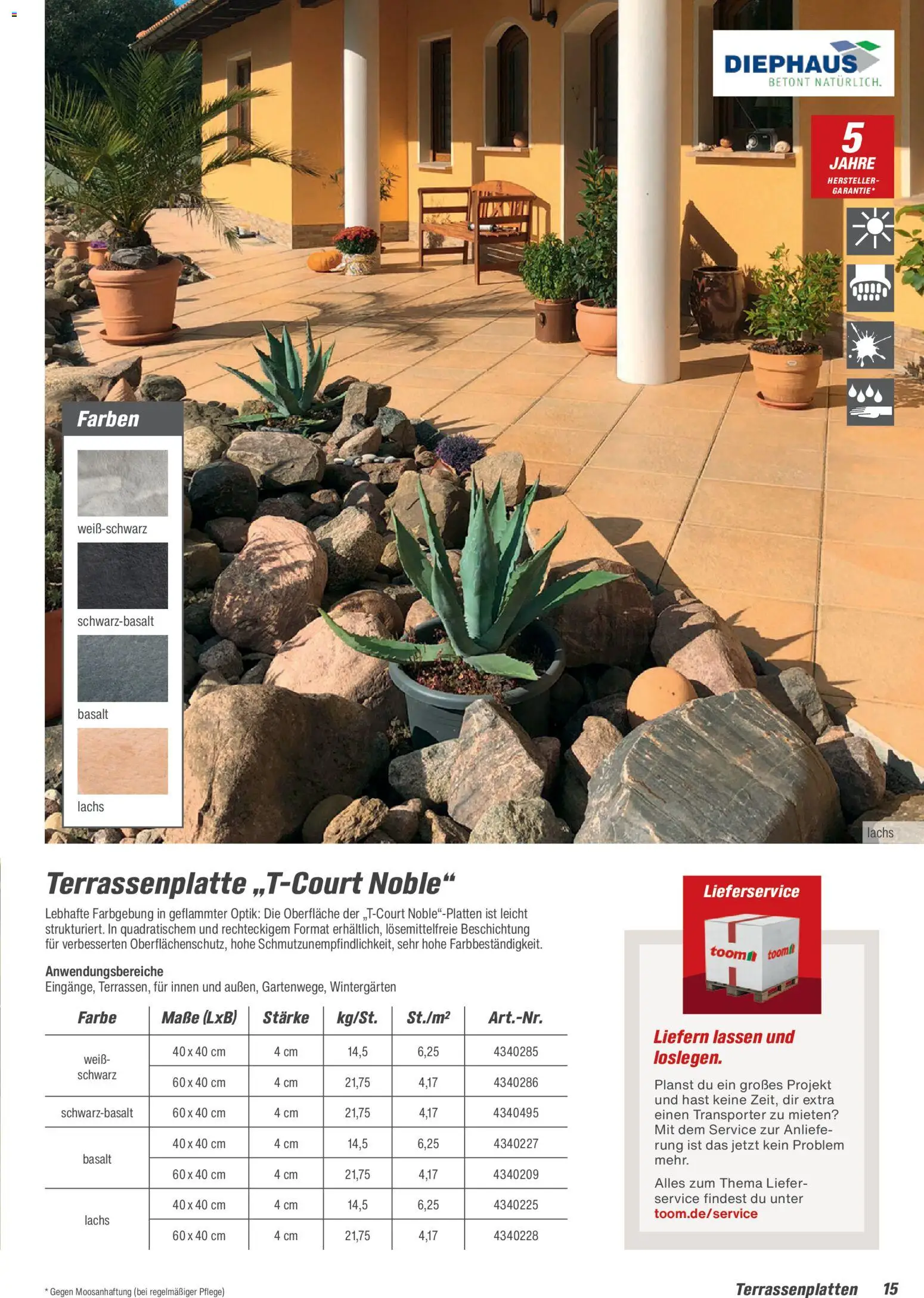 Toom Baumarkt Gartenbaustoffe 2026 – gültig ab 20.02.2026 | Seite: 15 | Produkte: Lachs