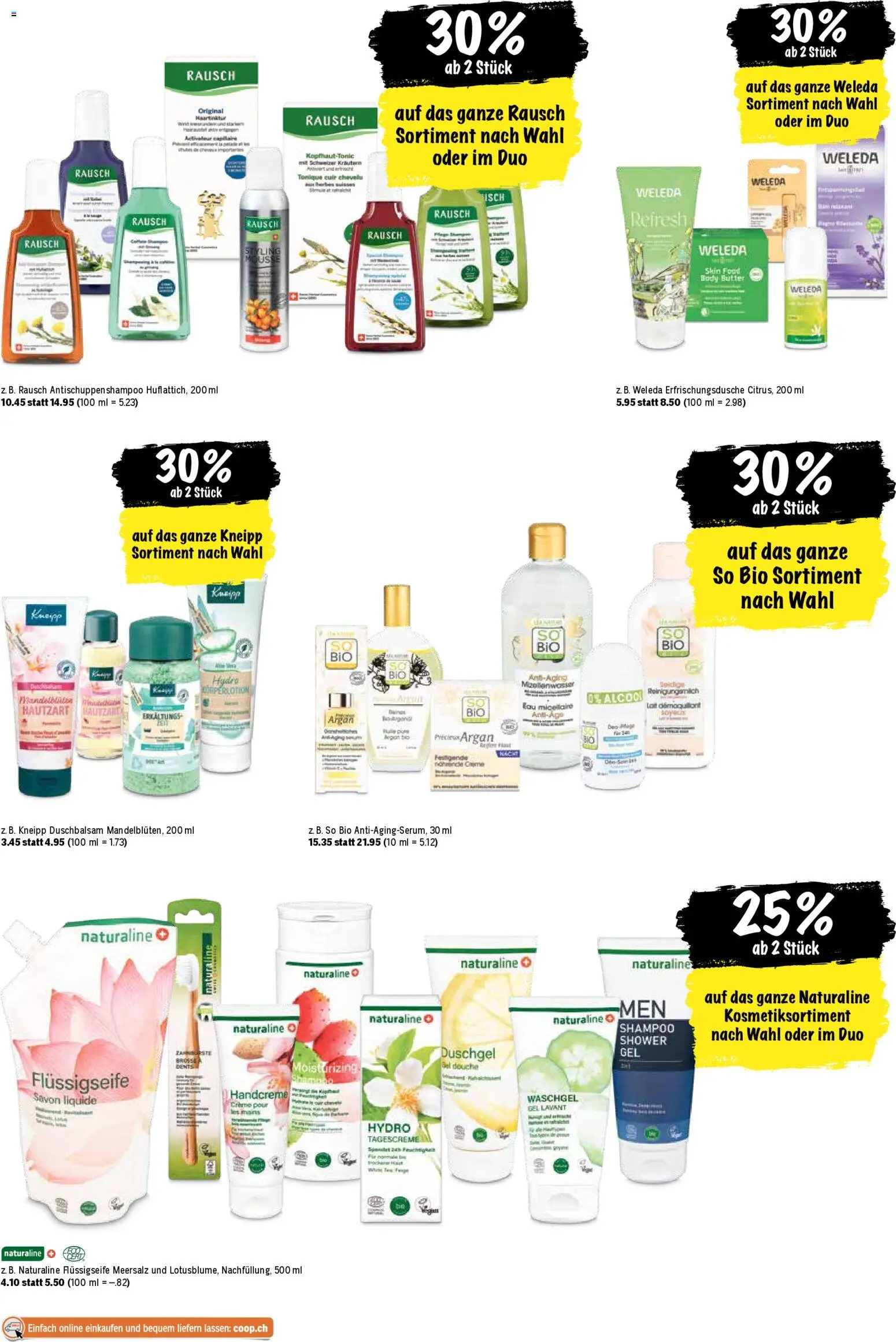 Coop Aktionen – gültig ab 20.11.2025 | Seite: 27 | Produkte: Shampoo, Handcreme, Körperlotion, Creme