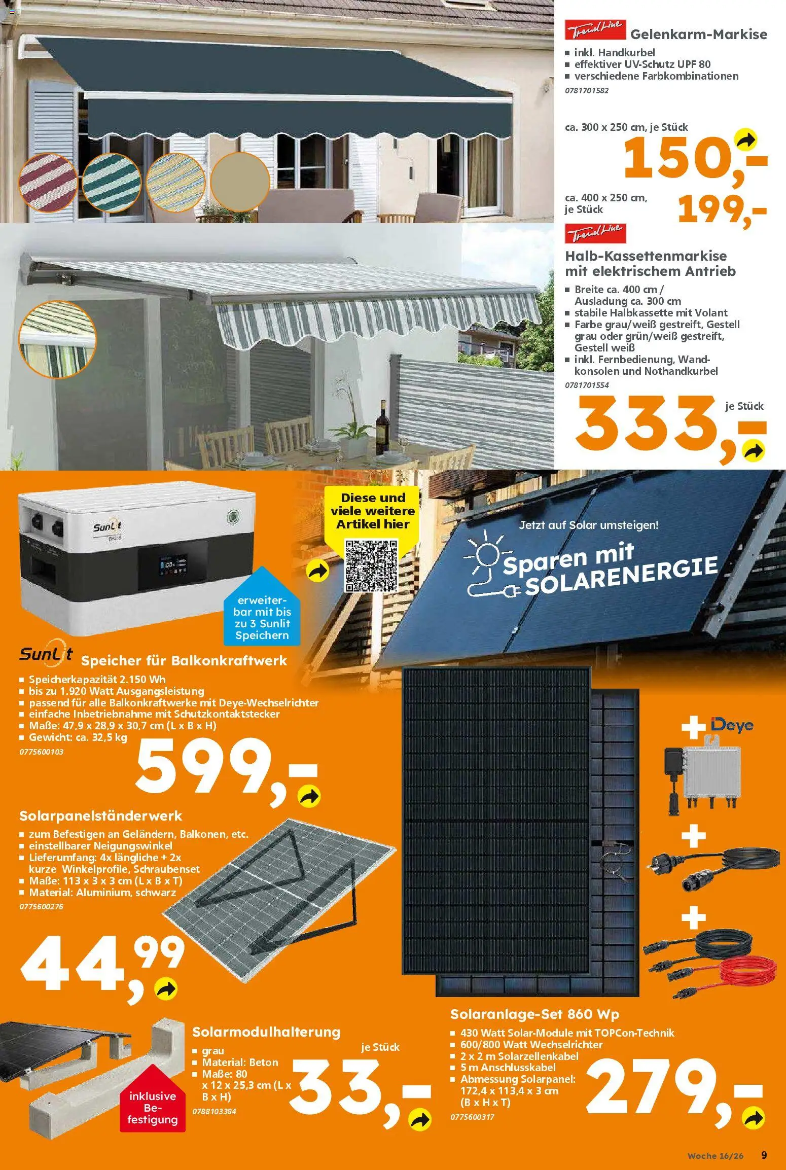 Globus Baumarkt Prospekt 	 – gültig ab 13.04.2026 | Seite: 9