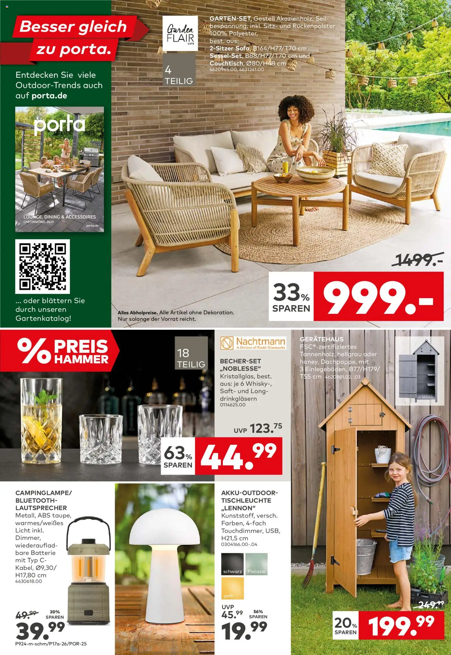 Porta! Gartenmöbel Bad Vilbel-Dortelweil – gültig ab 13.04.2026 | Seite: 2 | Produkte: Lautsprecher, Gartenmöbel, Batterie, Saft