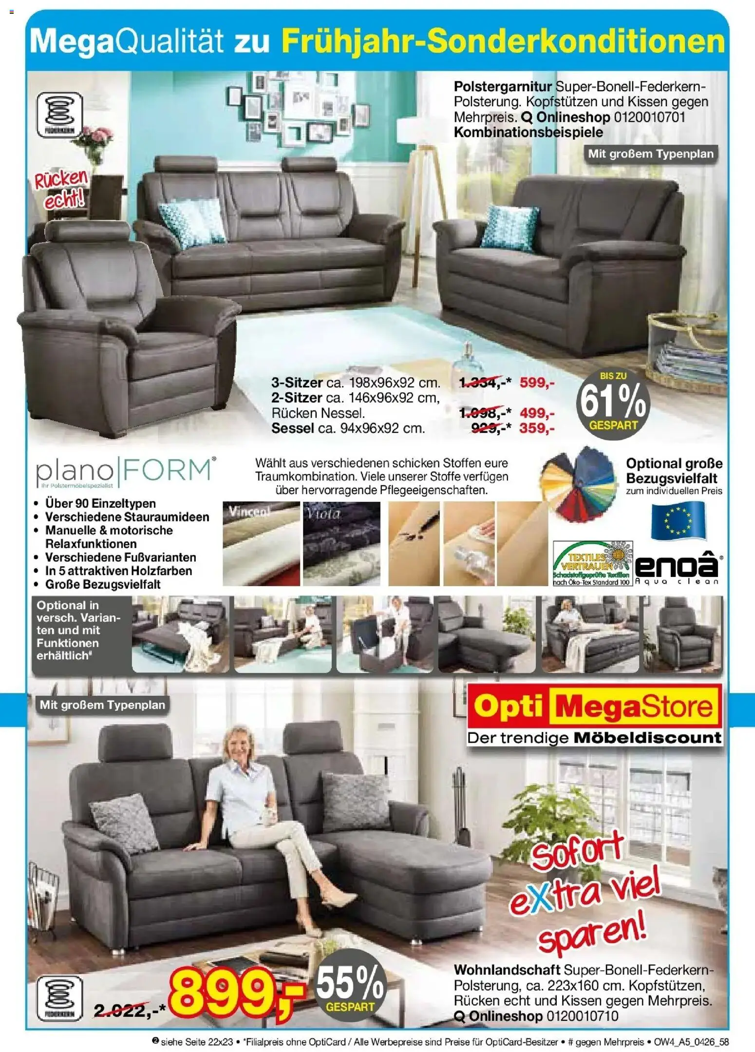 Angebote - Für Zuhause-Liebhaber – gültig ab 01.04.2026 | Seite: 59 | Produkte: Wohnlandschaft, Kissen, Sessel