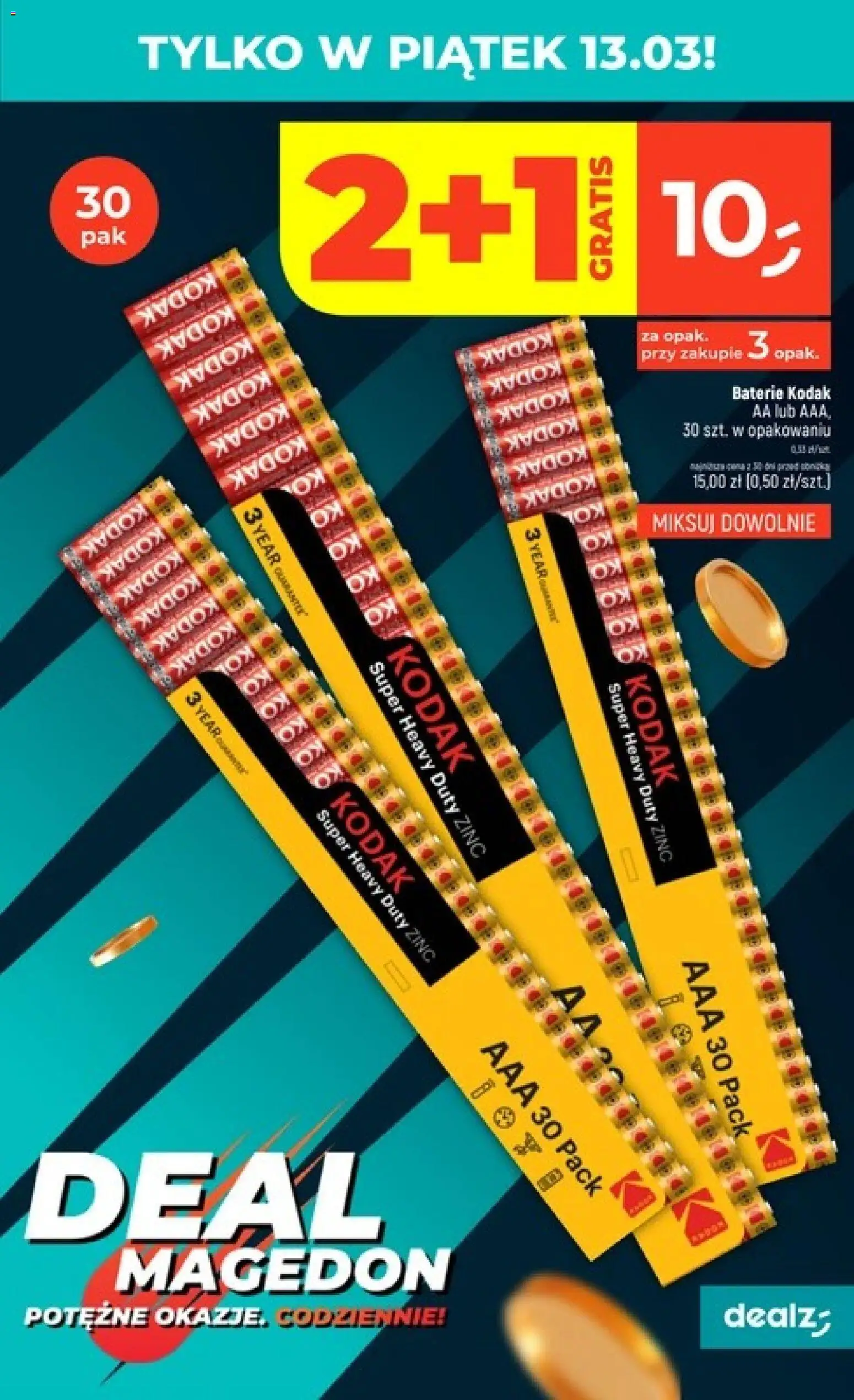 Dealz gazetka od 12.03.2026 | Strona: 3 | Produkty: Baterie