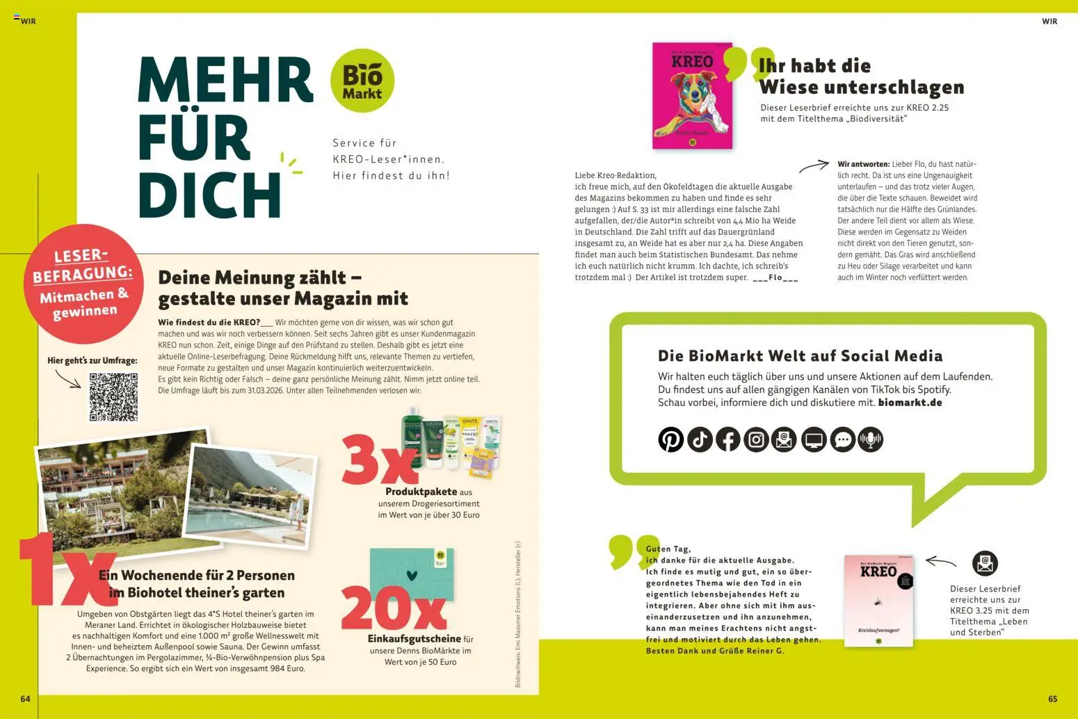 Denns BioMarkt  KREO Magazin gültig ab 16.01.2026 | Seite: 33