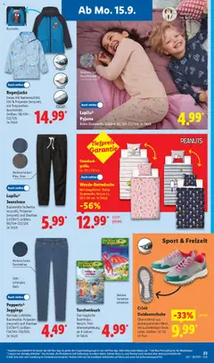 Lidl Prospekt 	 – gültig ab 15.09.2025 | Seite: 37 | Produkte: Regenjacke, Kissen, Osborne, Pyjama