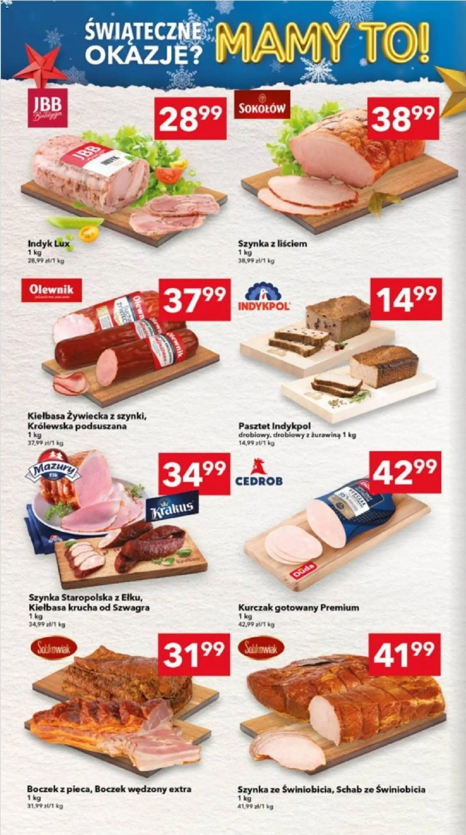 Lewiatan gazetka - Ostrów Wielkopolski od 17.12.2025 | Strona: 4 | Produkty: Kiełbasa, Boczek wędzony, Boczek, Żurawina
