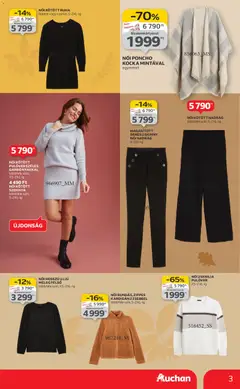 Auchan - Őszi ruházati termékajánlataink hipermarketekben - amely érvényes a következő dátumtól: 30.10.2025 | Oldal: 3