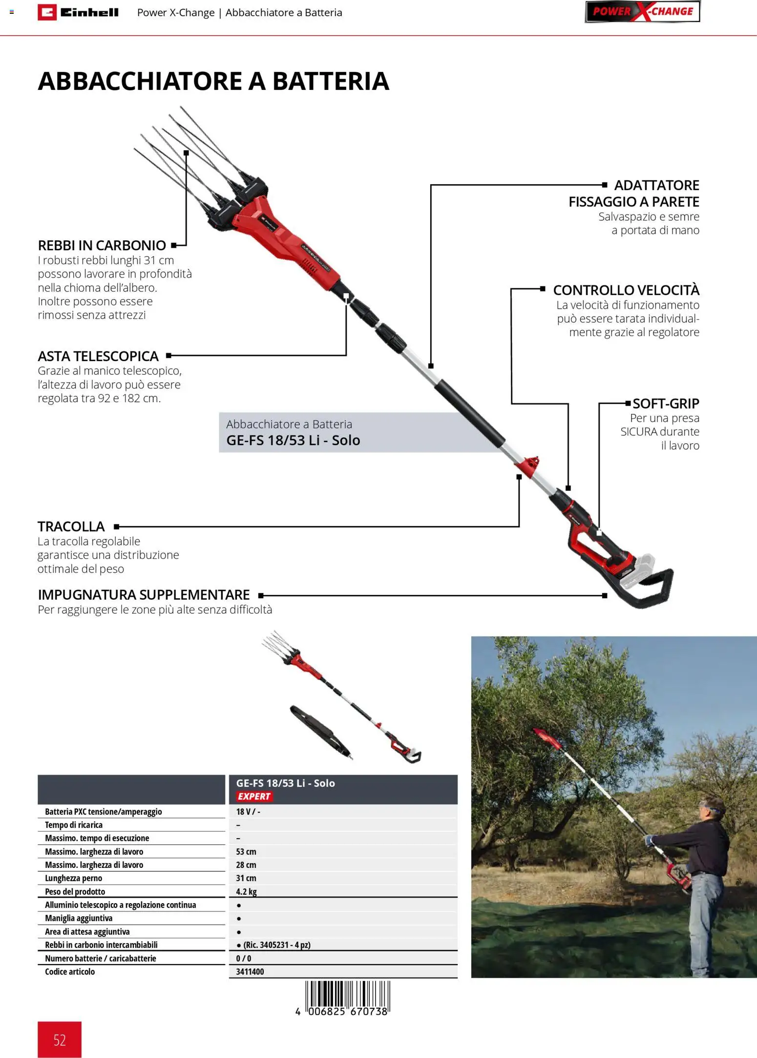 Volantino Einhell del 02.03.2026 | Pagina: 54 | Prodotti: Adattatore, Alluminio, Presa, Batteria