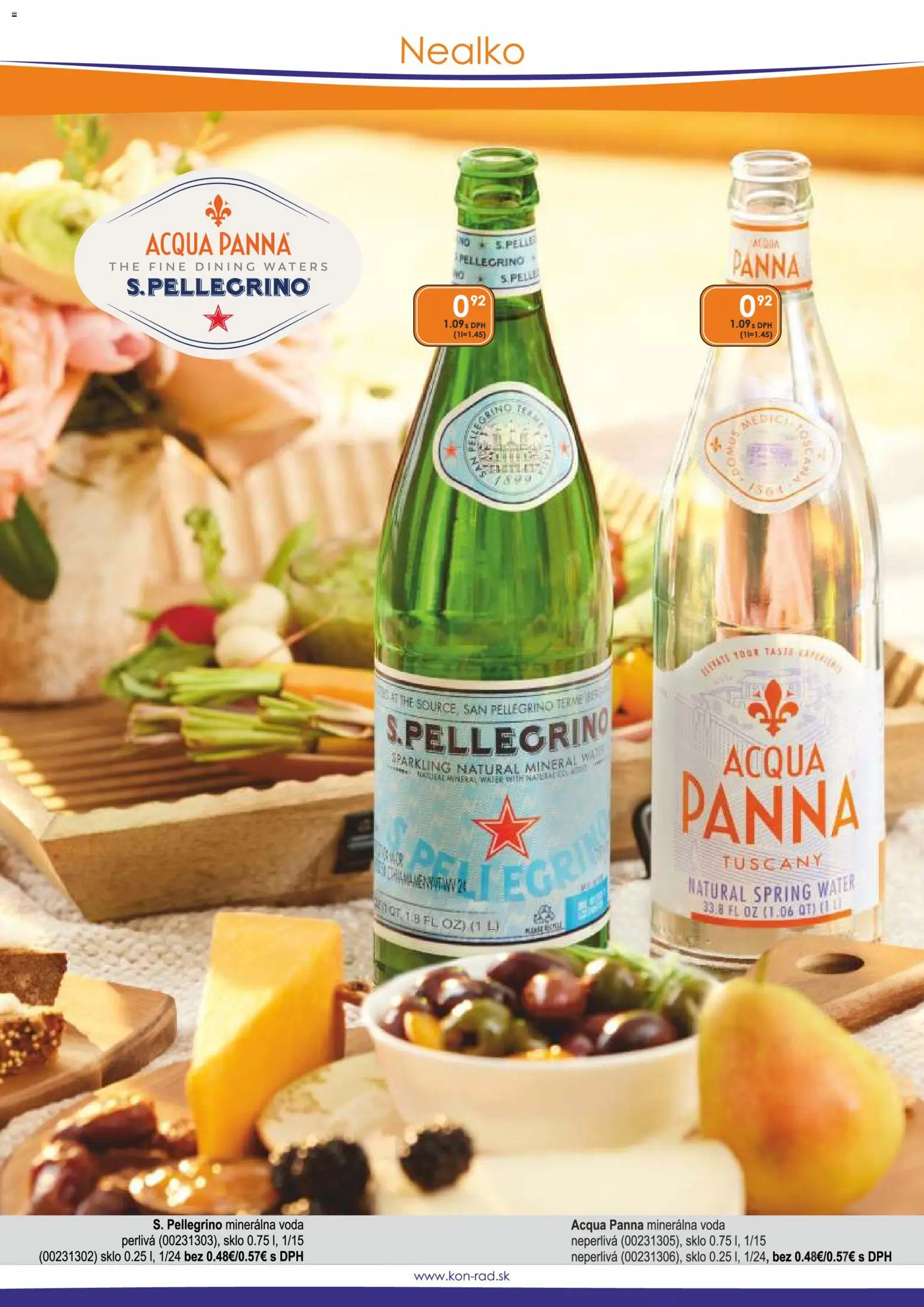 Nové KON - RAD akcie – leták je platný od 01.03.2026 | Strana: 21 | Produkty: Voda, Minerálna voda