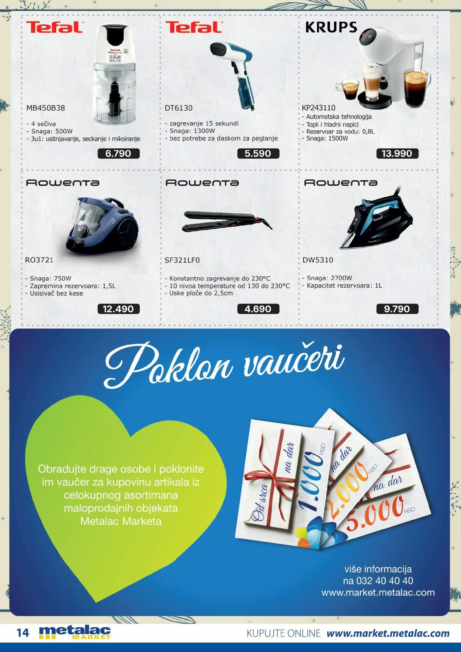 Metalac Market katalog - važi od 01.12.2025 | Strana: 14 | Proizvode: Usisivač