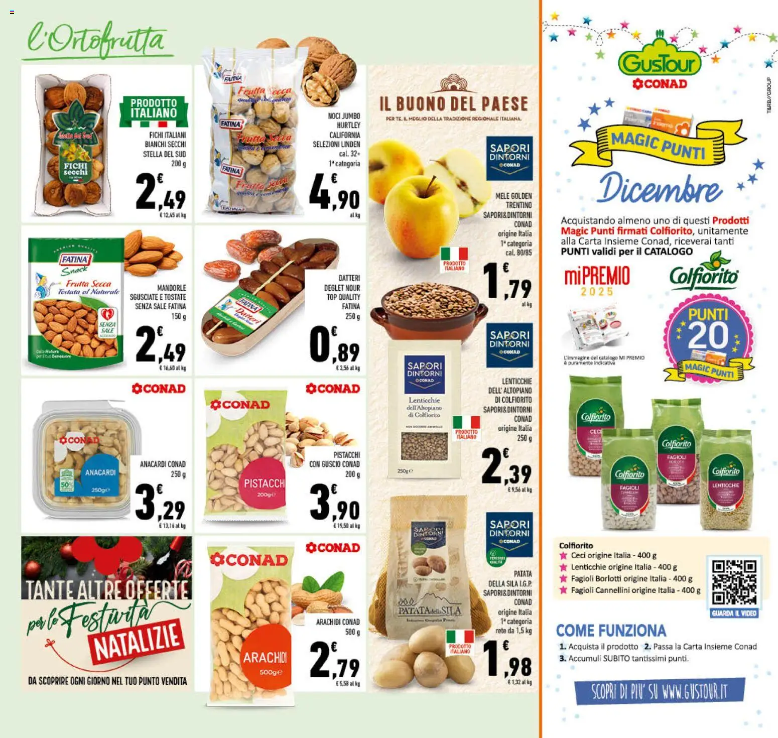 Volantino Conad del 10.12.2025 | Pagina: 15 | Prodotti: Mele, Fagioli, Frutta, The