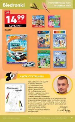 Biedronka gazetka - Hity i inspiracje od 15.09.2025 | Strona: 23 | Produkty: Lego, Naklejki, Paluszki