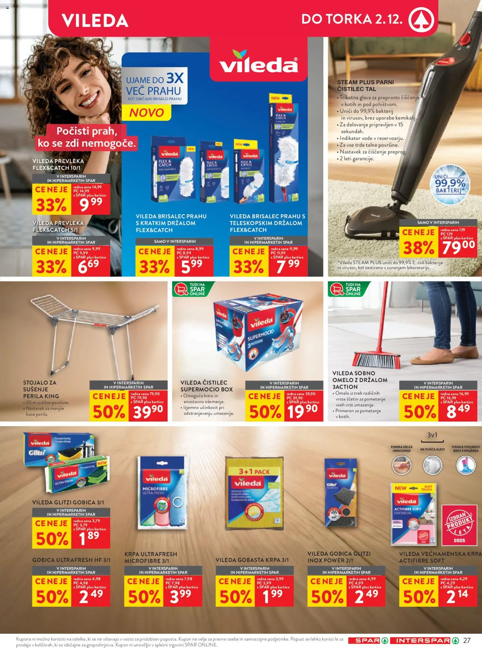 Novi Spar katalog ponudbe – veljaven od 29.10.2025 | Stran: 35 | Izdelki: Prevleka, Gobica