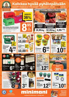 Minimani-mainoslehti voimassa 29.10.2025 alkaen