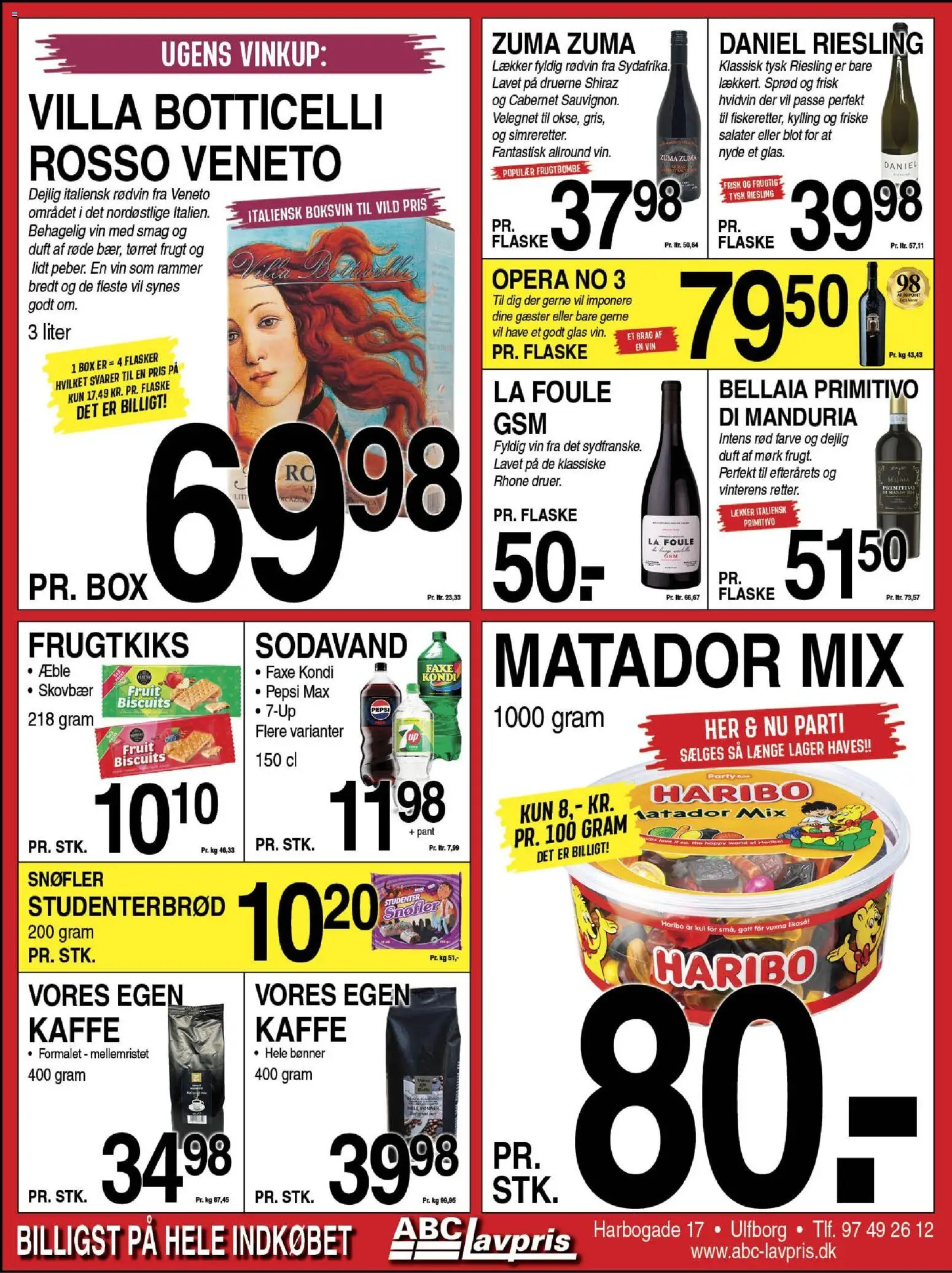 Abc Lavpris tilbudsavis – gyldig fra 22.10.2025 | Side: 6 | Produkter: Duft, Vin, Sodavand, Søm