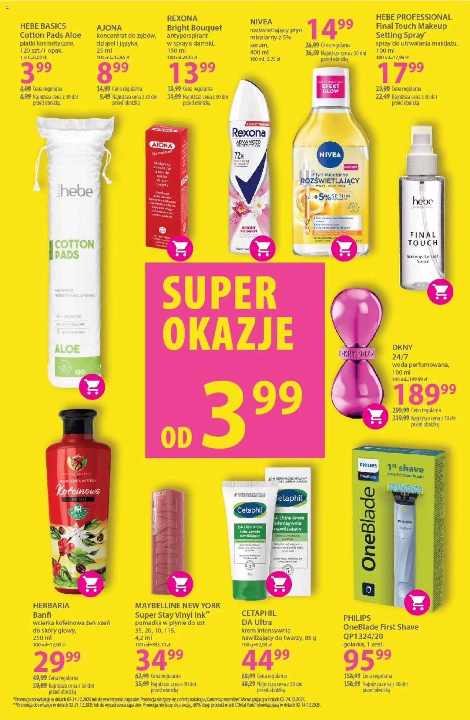 Hebe Gazetka od 02.12.2025 | Strona: 19 | Produkty: Pomadka, Body, Płatki, Krem