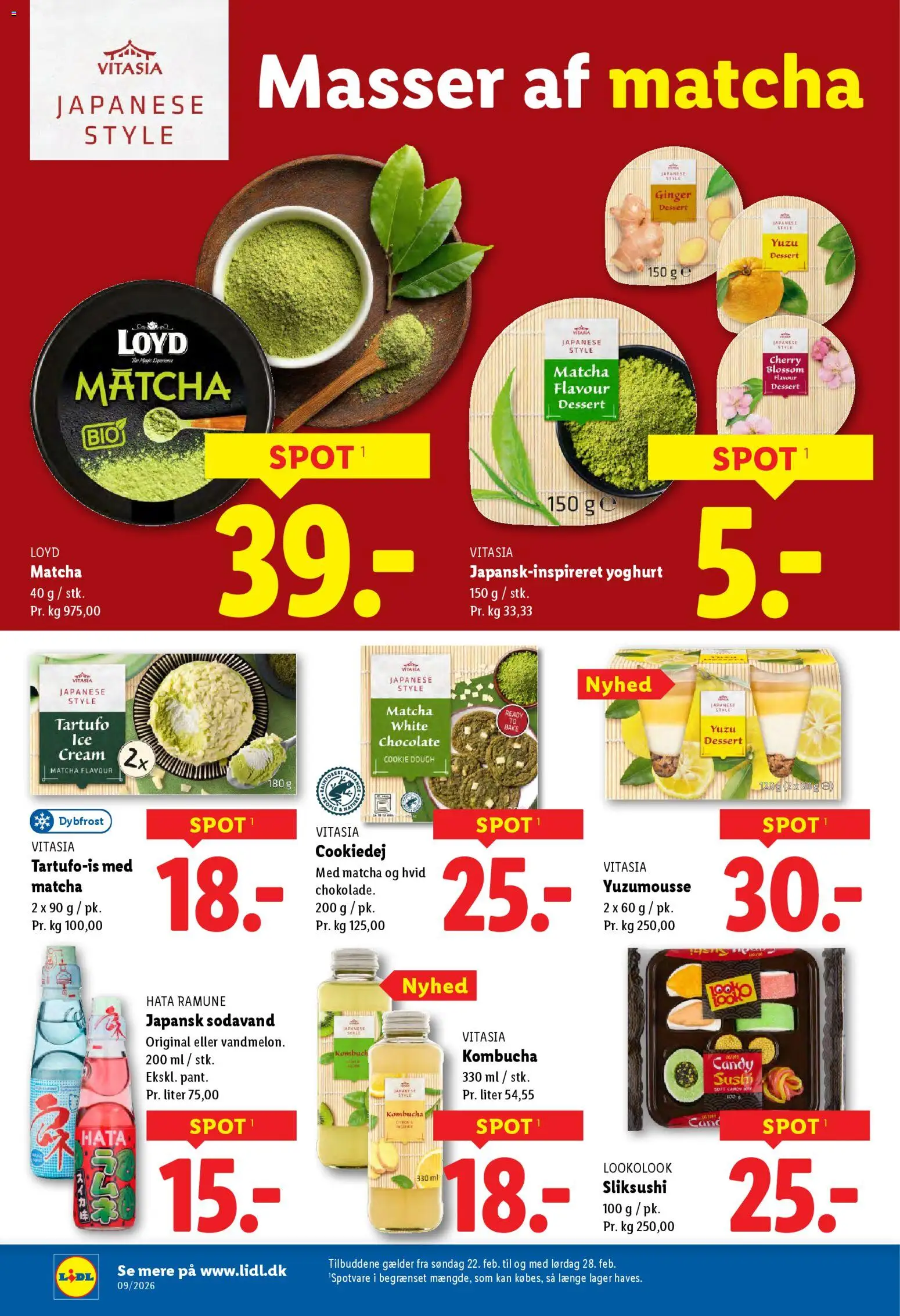 Lidl tilbudsavis – gyldig fra 22.02.2026 | Side: 12 | Produkter: Yoghurt, Sodavand, Sushi, Søm
