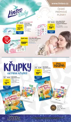 Linteo Baby Dětské vlhčené ubrousky s aloe vera, 80 ks vlhčených ubrousků s aloe vera od 10.09.2025 | Strana: 34