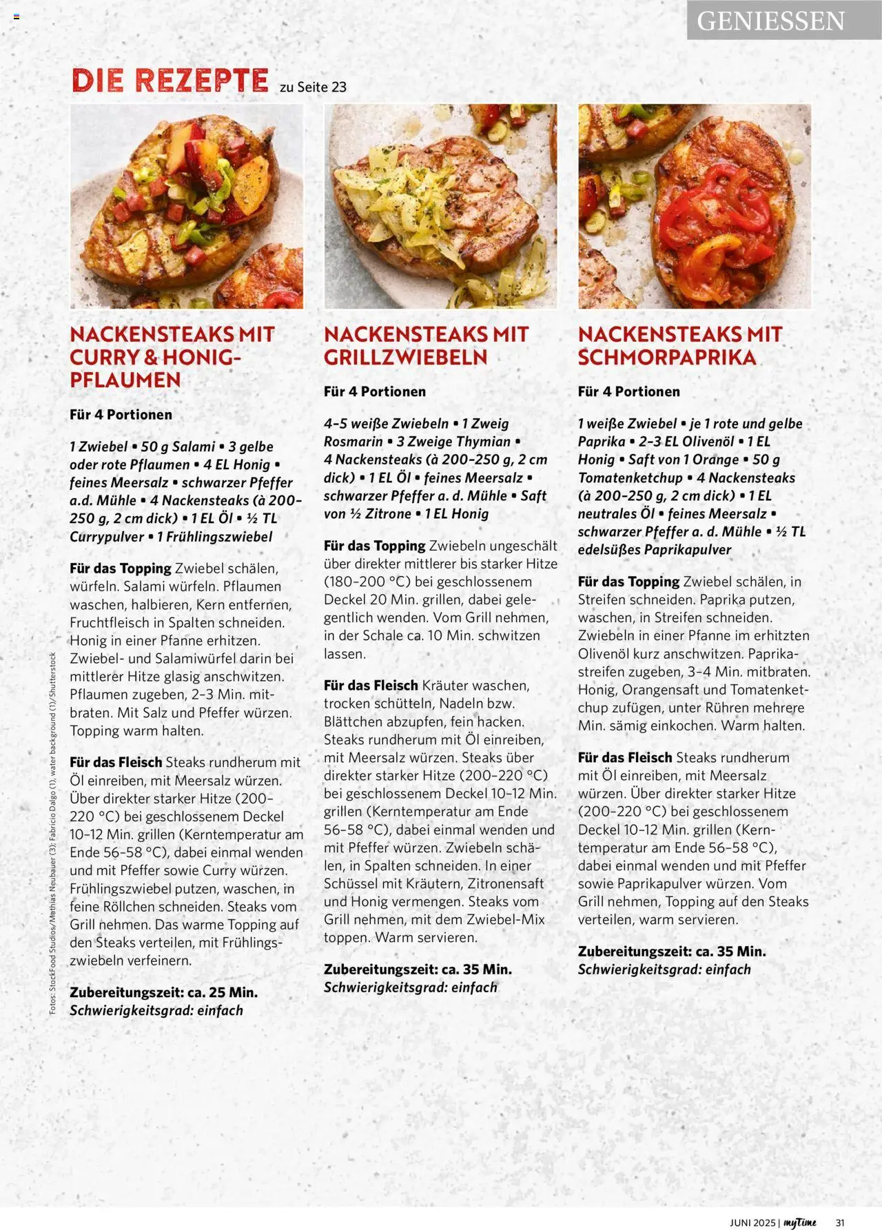 Combi - myTime Juni 2025 - gültig ab dem 01.06.2025 | Seite: 31 | Produkte: Mühle, Pflaumen, Salz, Salami