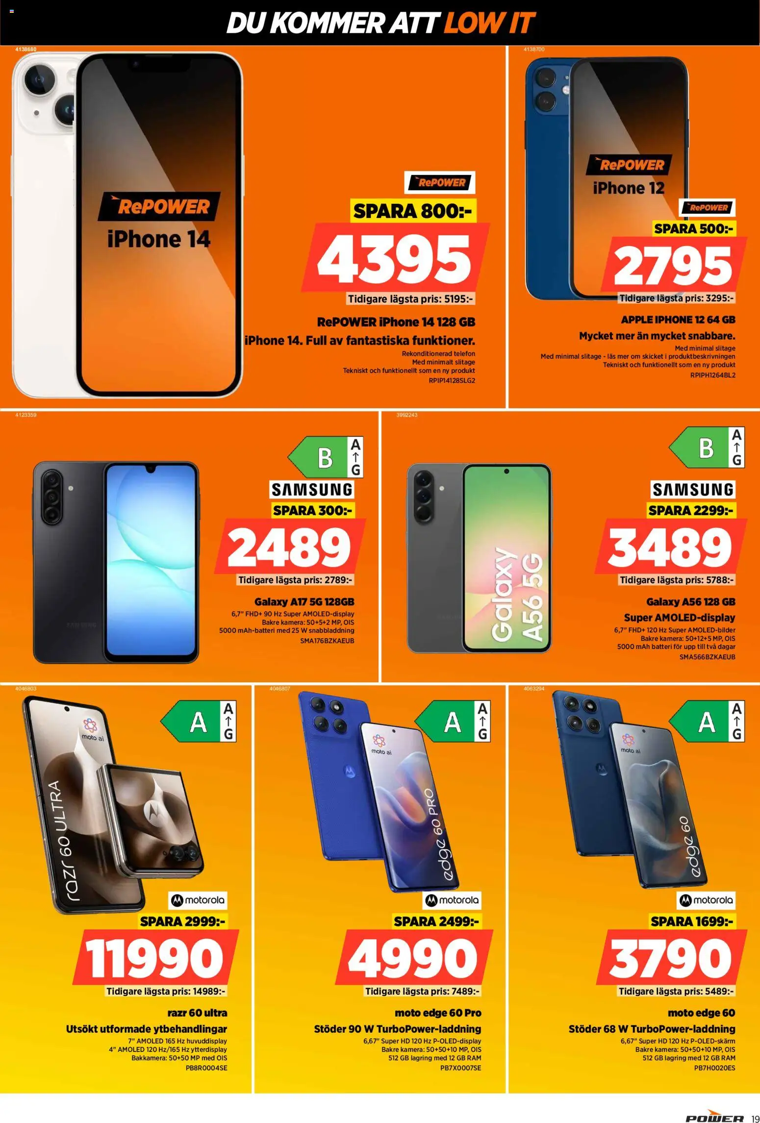 Power reklamblad aktuell från 23.09.2026 | Sida: 19 | Produkter: Batteri, Äpple, Telefon, Kamera