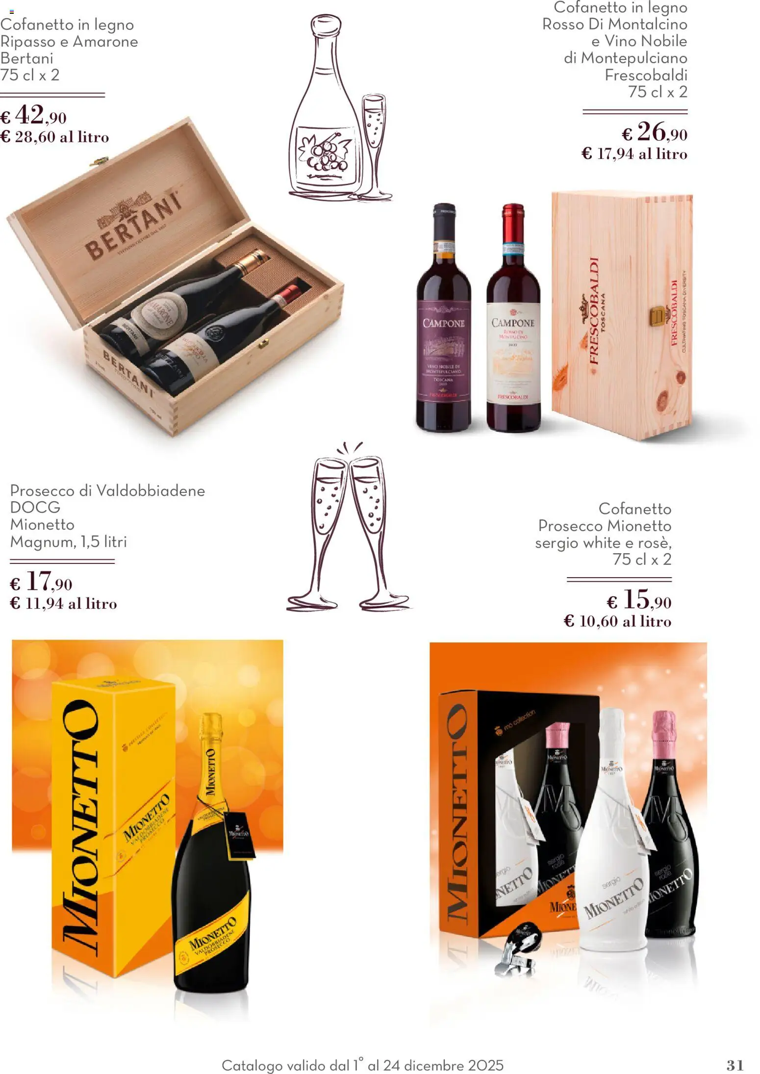 Volantino Conad del 01.12.2025 | Pagina: 31 | Prodotti: Prosecco, Vino