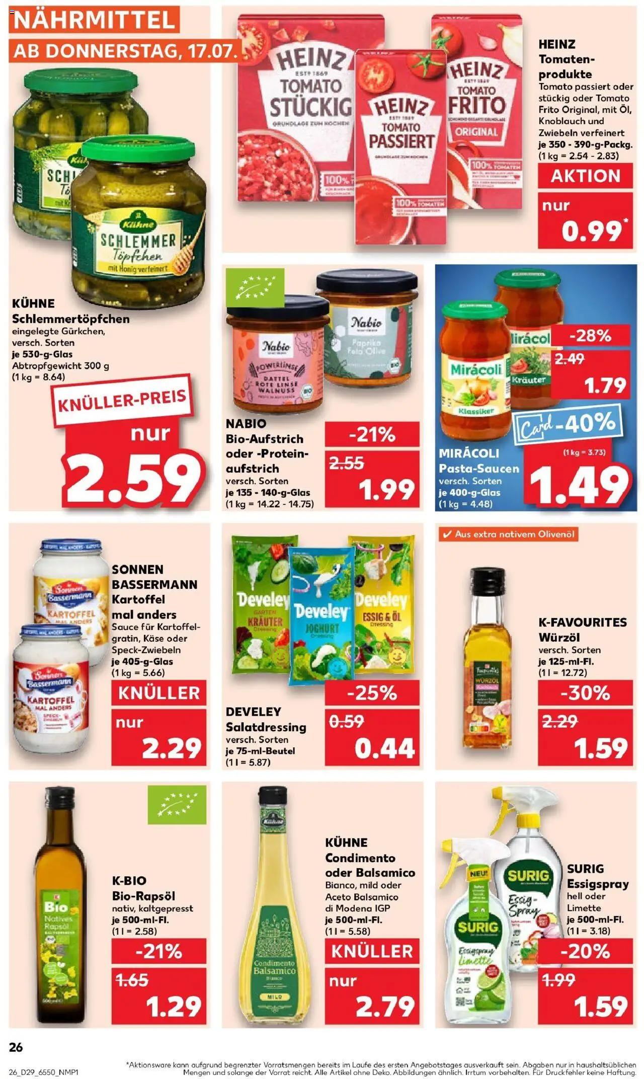Kaufland prospekt Itzehoe	 - gültig ab dem 21.07.2025 | Seite: 39 | Produkte: Essig, Olivenol, Tomaten, Knoblauch