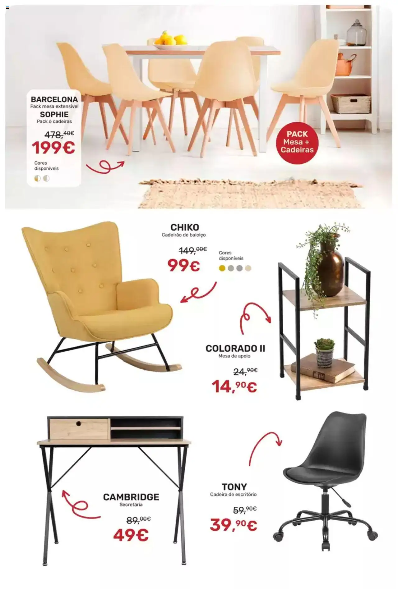 Homycasa folheto │ válido de 29.07.2025 | Página: 5 | Produtos: Cadeiras, Cadeira de escritório, Mesa, Cadeira