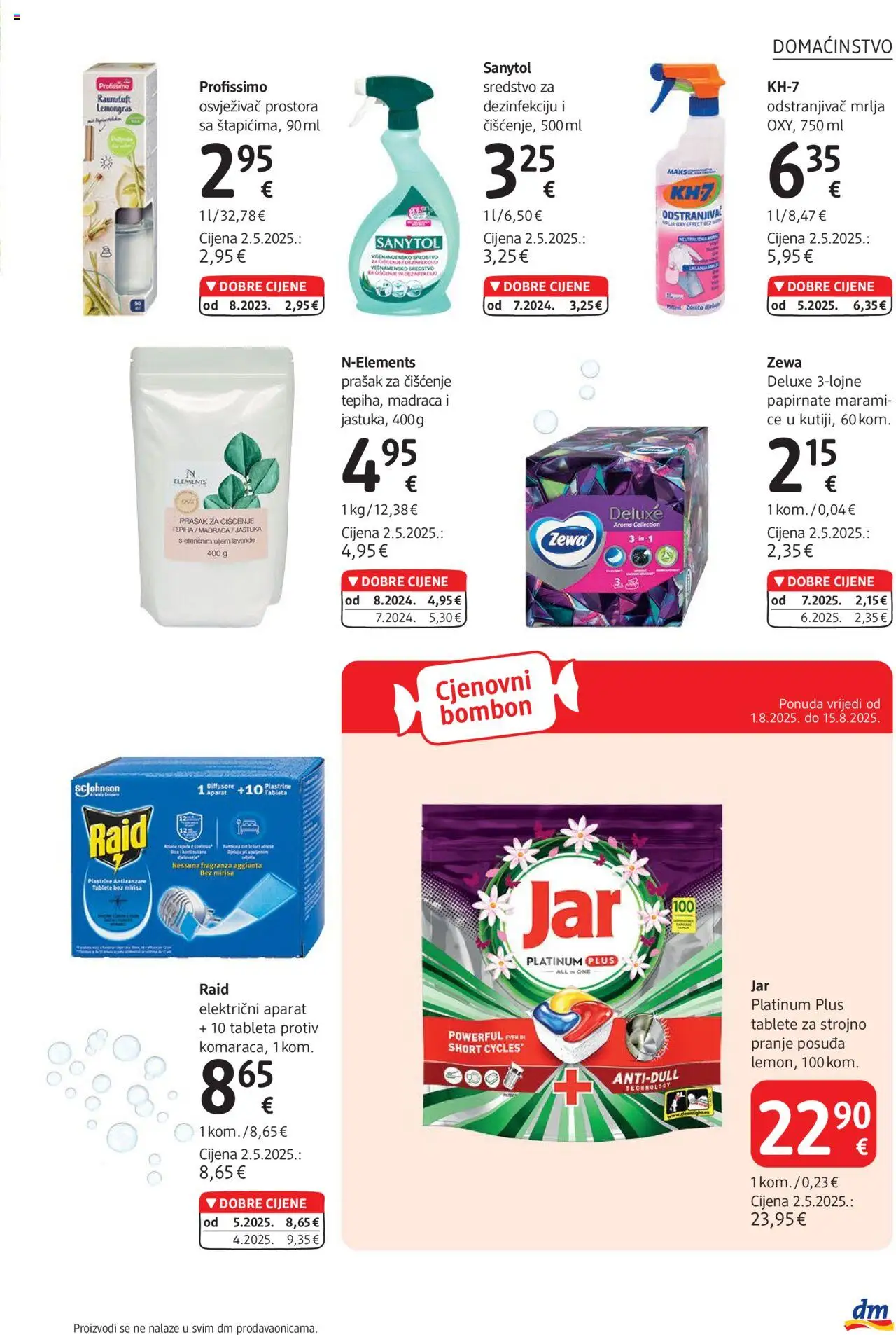 DM katalog | vrijedi od 01.08.2025 | Stranica: 27 | Proizvodi: Odstranjivač mrlja, Osvježivač prostora, Zewa, Tableta